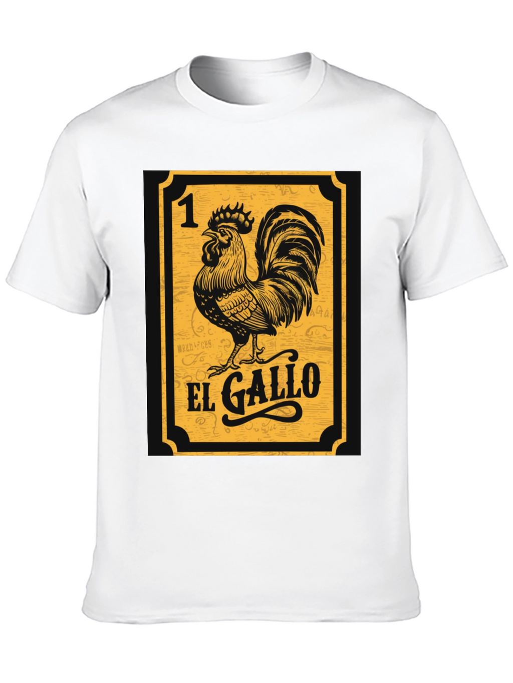 El Gallo T-Shirt - Lottery Card Style