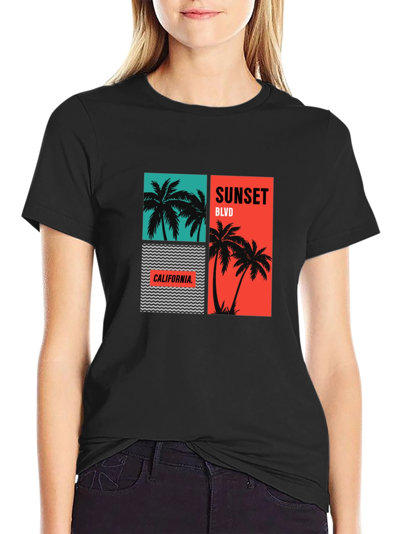 Sunset Blvd California Graphic Tee