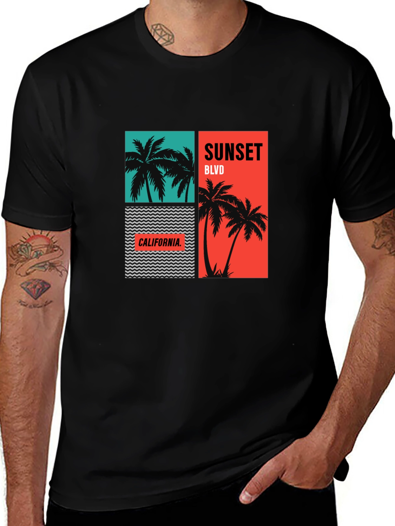 Sunset Blvd California Graphic Tee