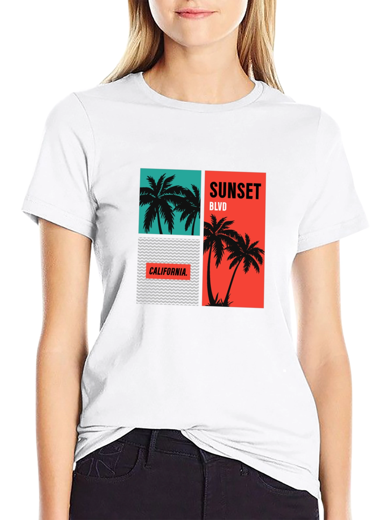 Sunset Blvd California Graphic Tee