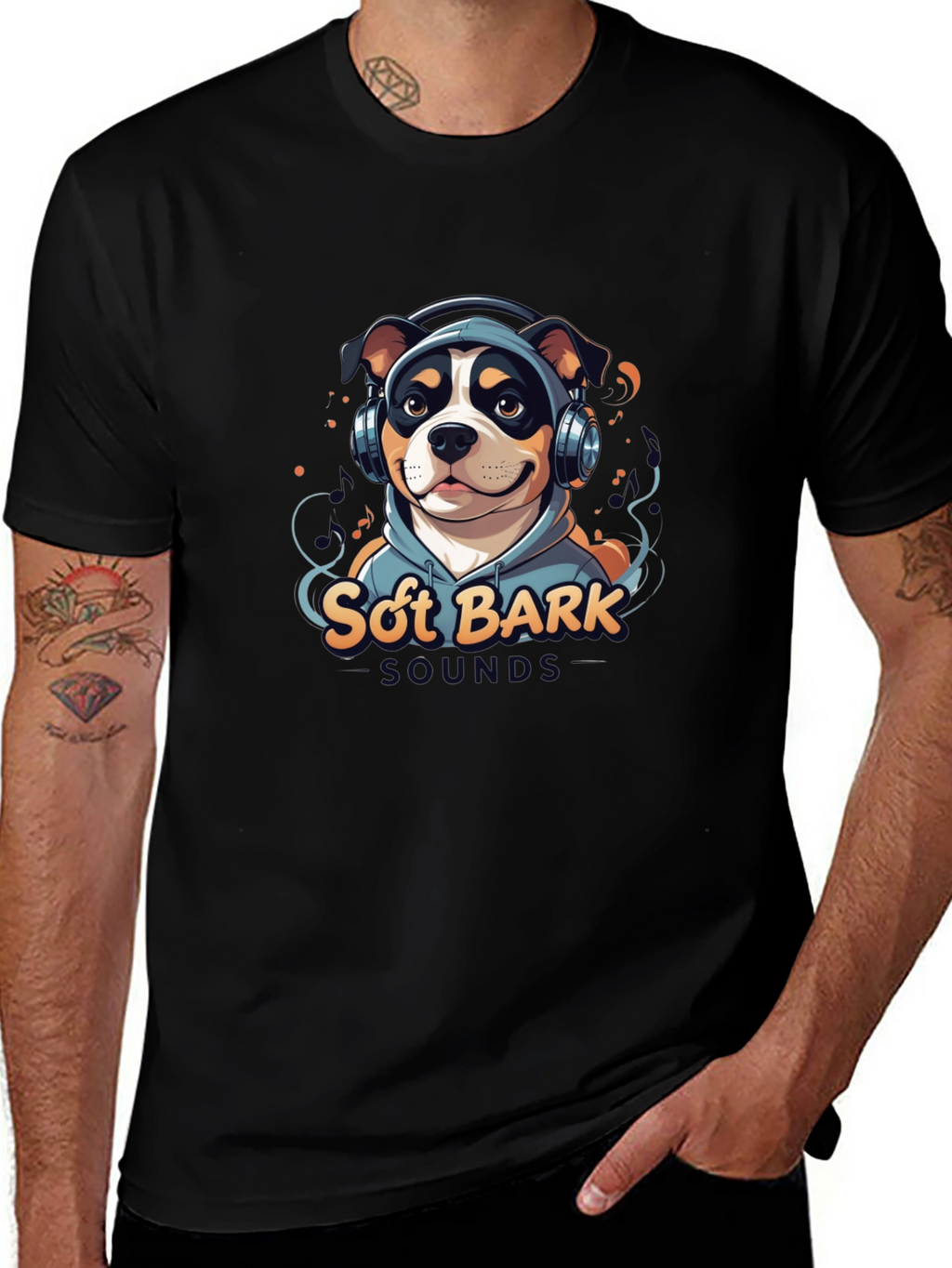 Soft Bark Sounds Dog Graphic T-Shirt