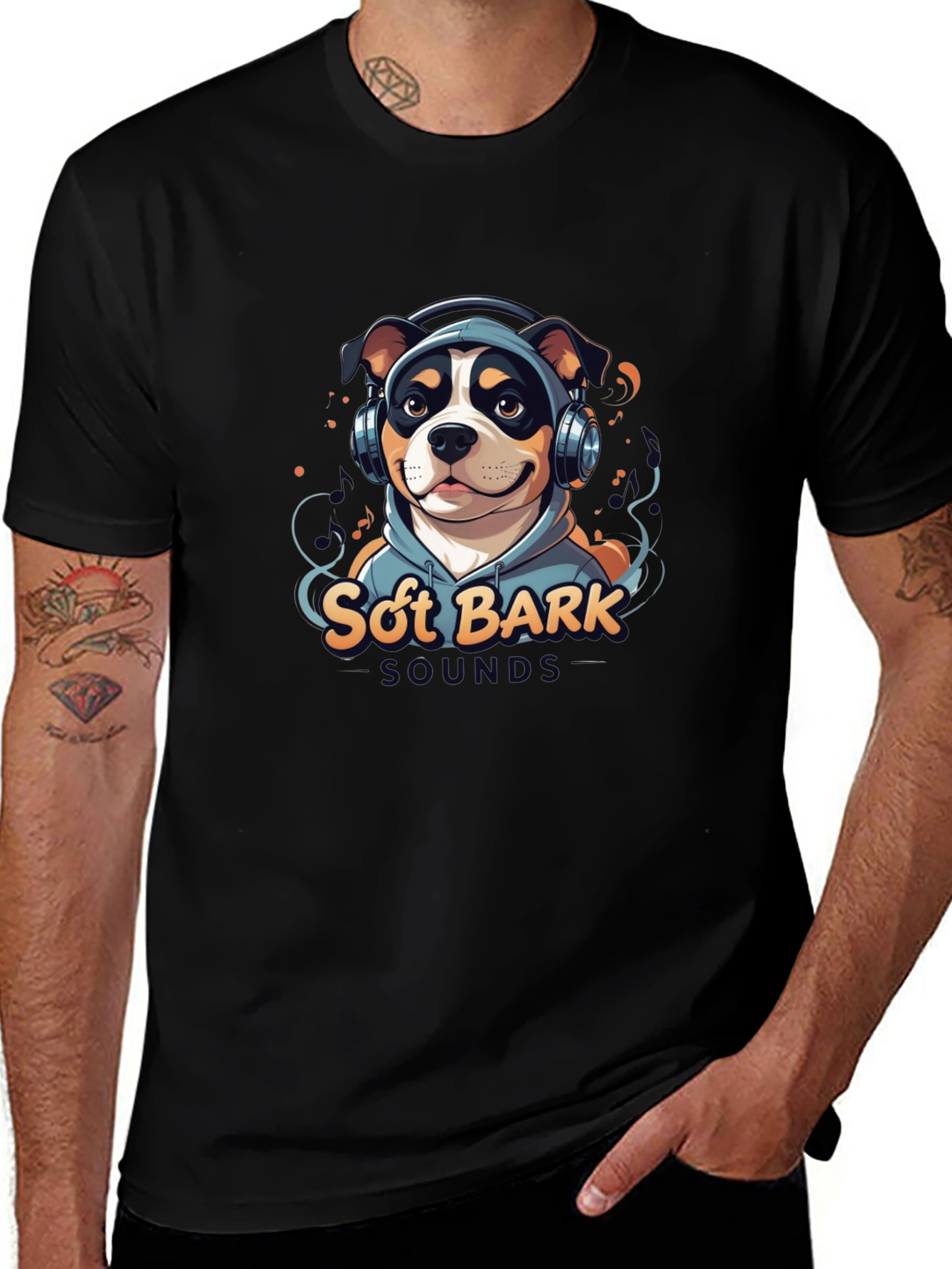 Soft Bark Sounds Dog Graphic T-Shirt