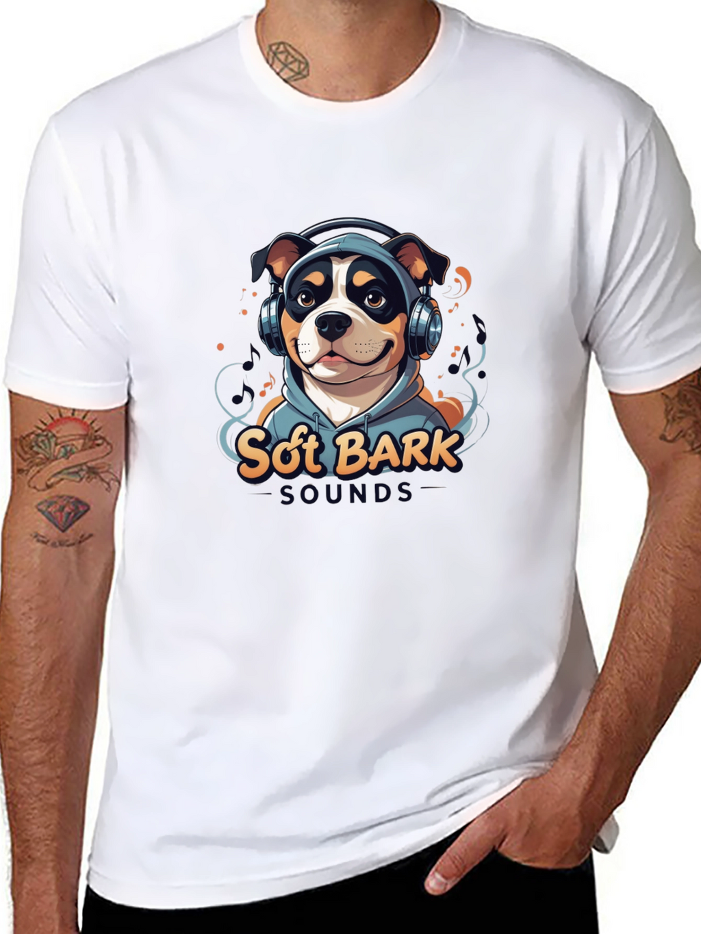 Soft Bark Sounds Dog Graphic T-Shirt