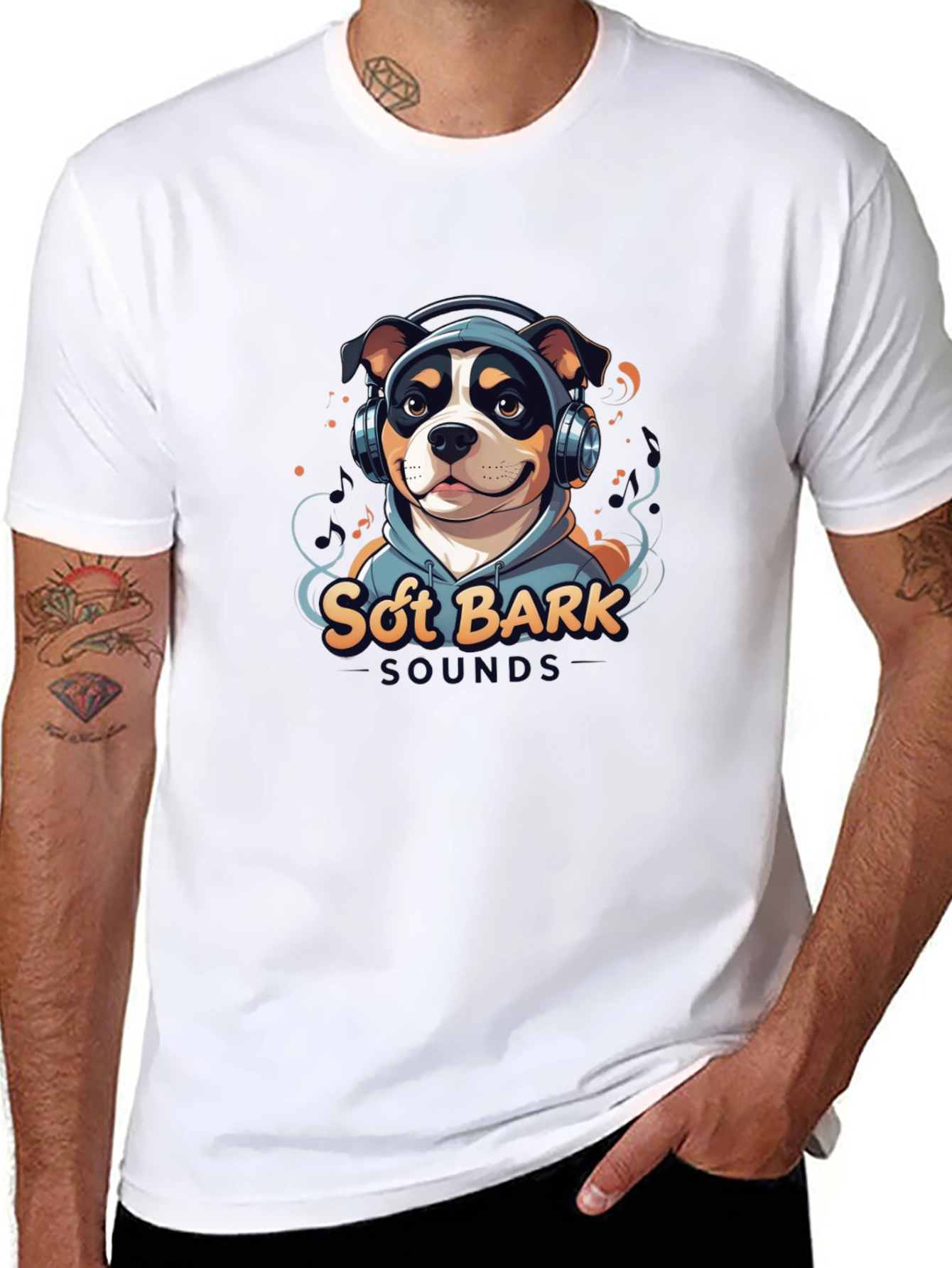 Soft Bark Sounds Dog Graphic T-Shirt