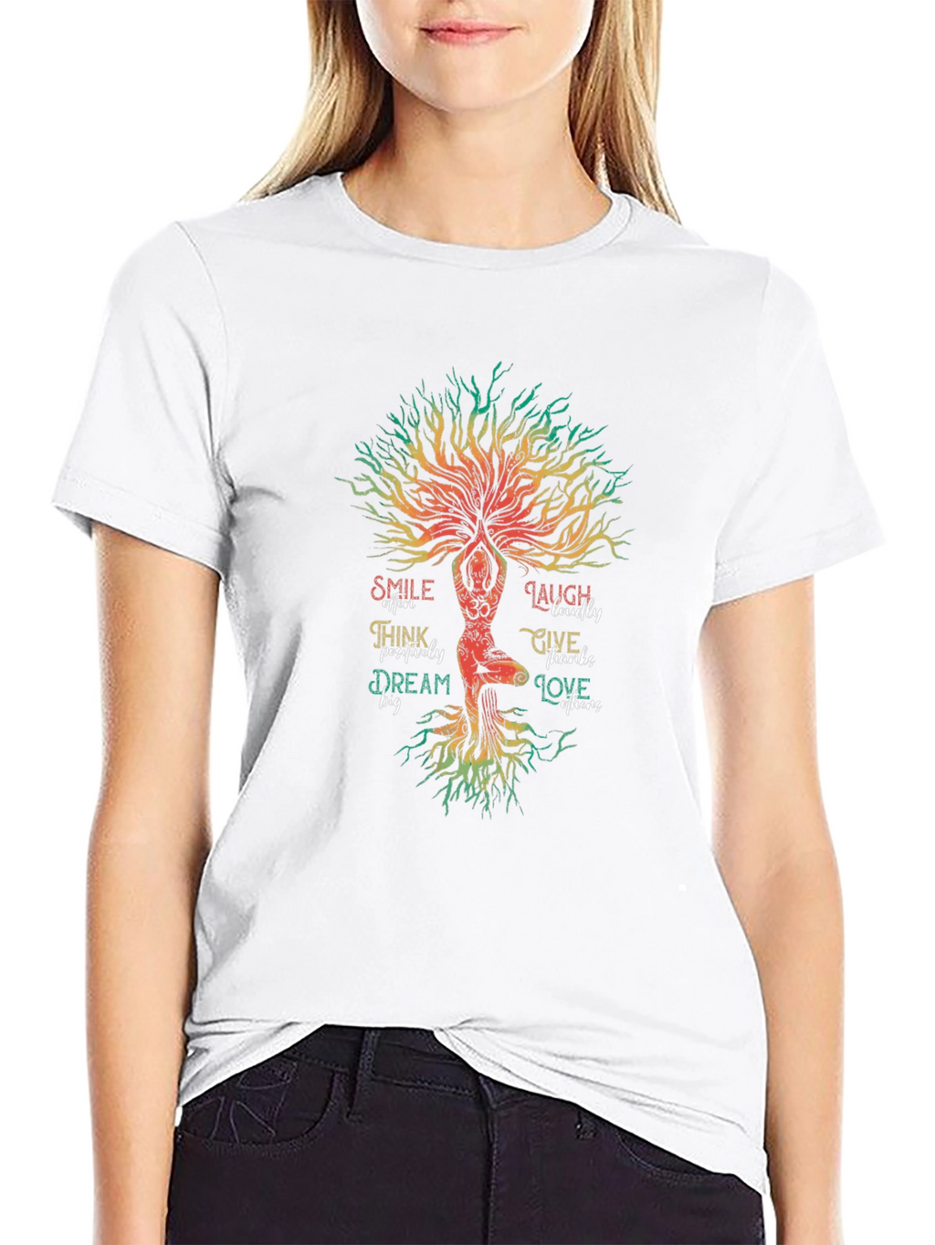 Yoga Tree of Life Graphic T-Shirt