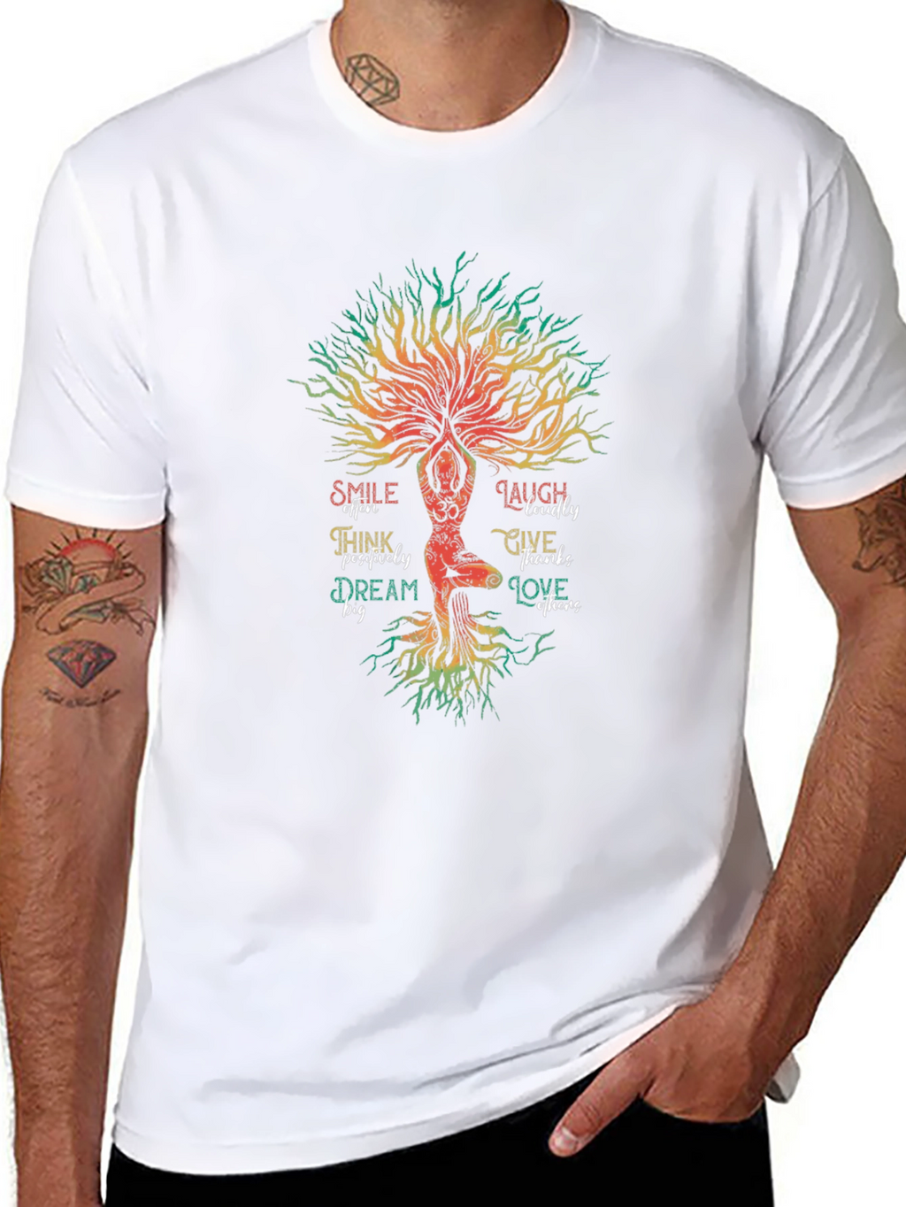 Yoga Tree of Life Graphic T-Shirt