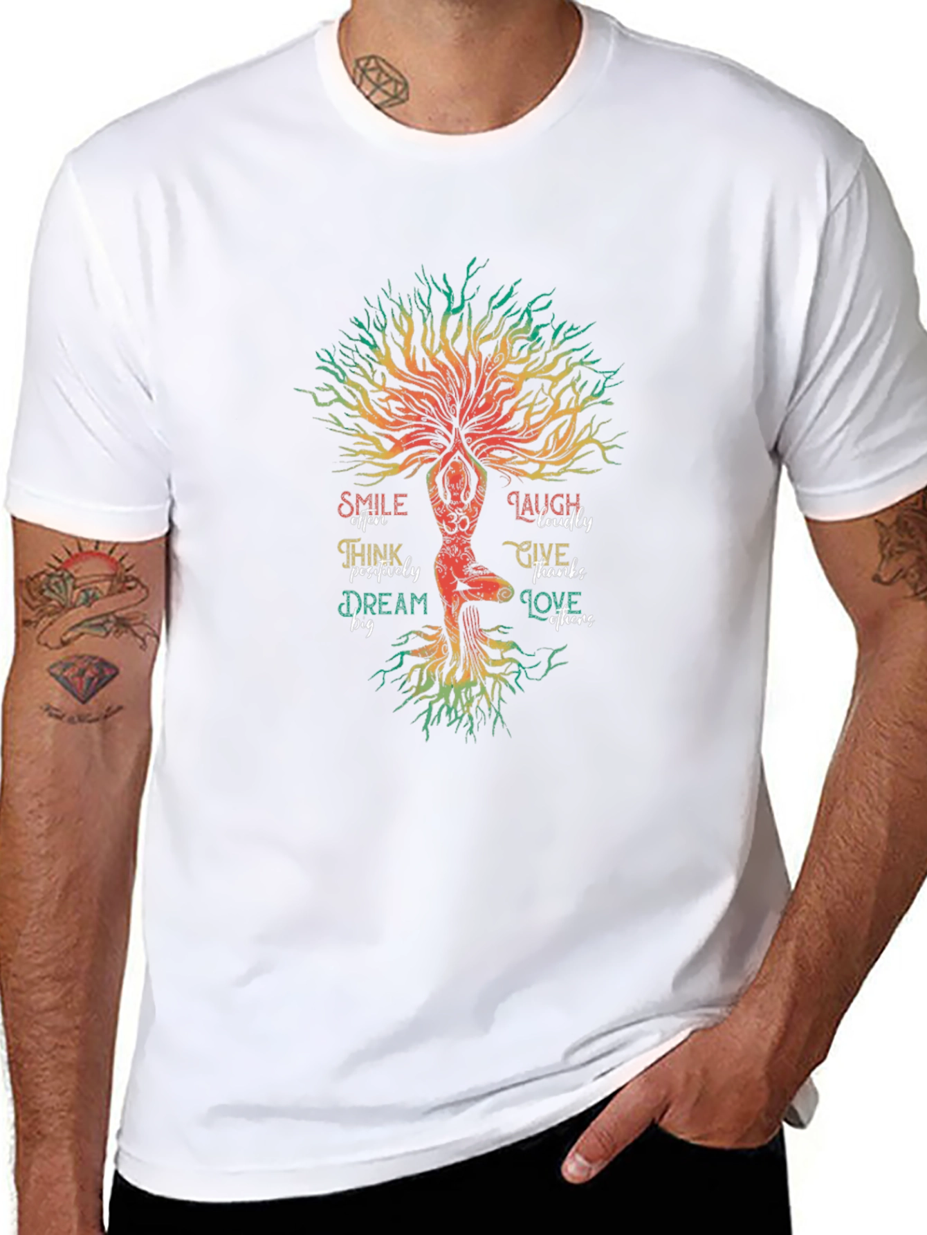 Yoga Tree of Life Graphic T-Shirt