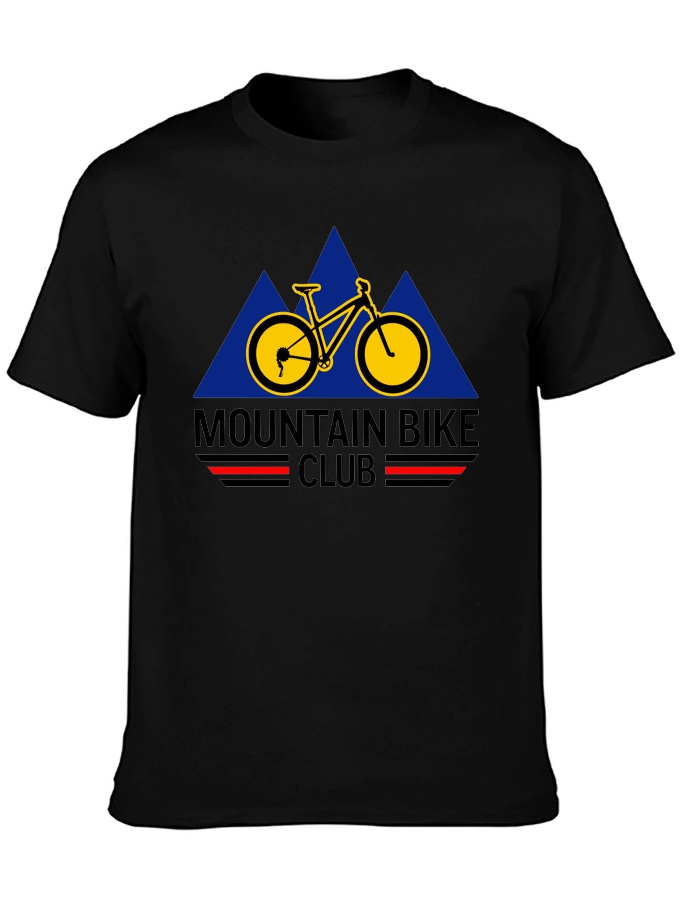 Mountain Bike Club Black Graphic Tee
