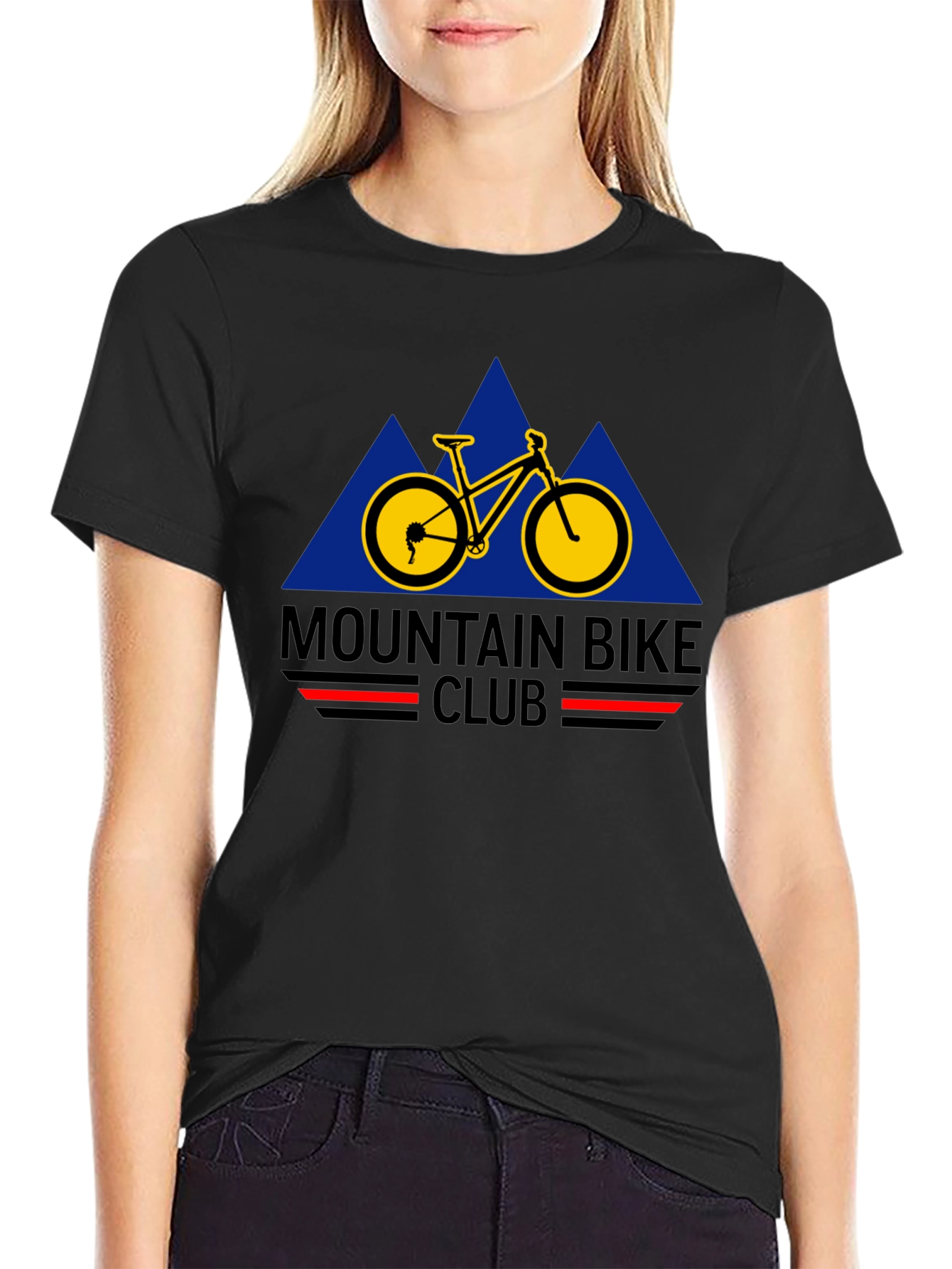 Mountain Bike Club Black Graphic Tee