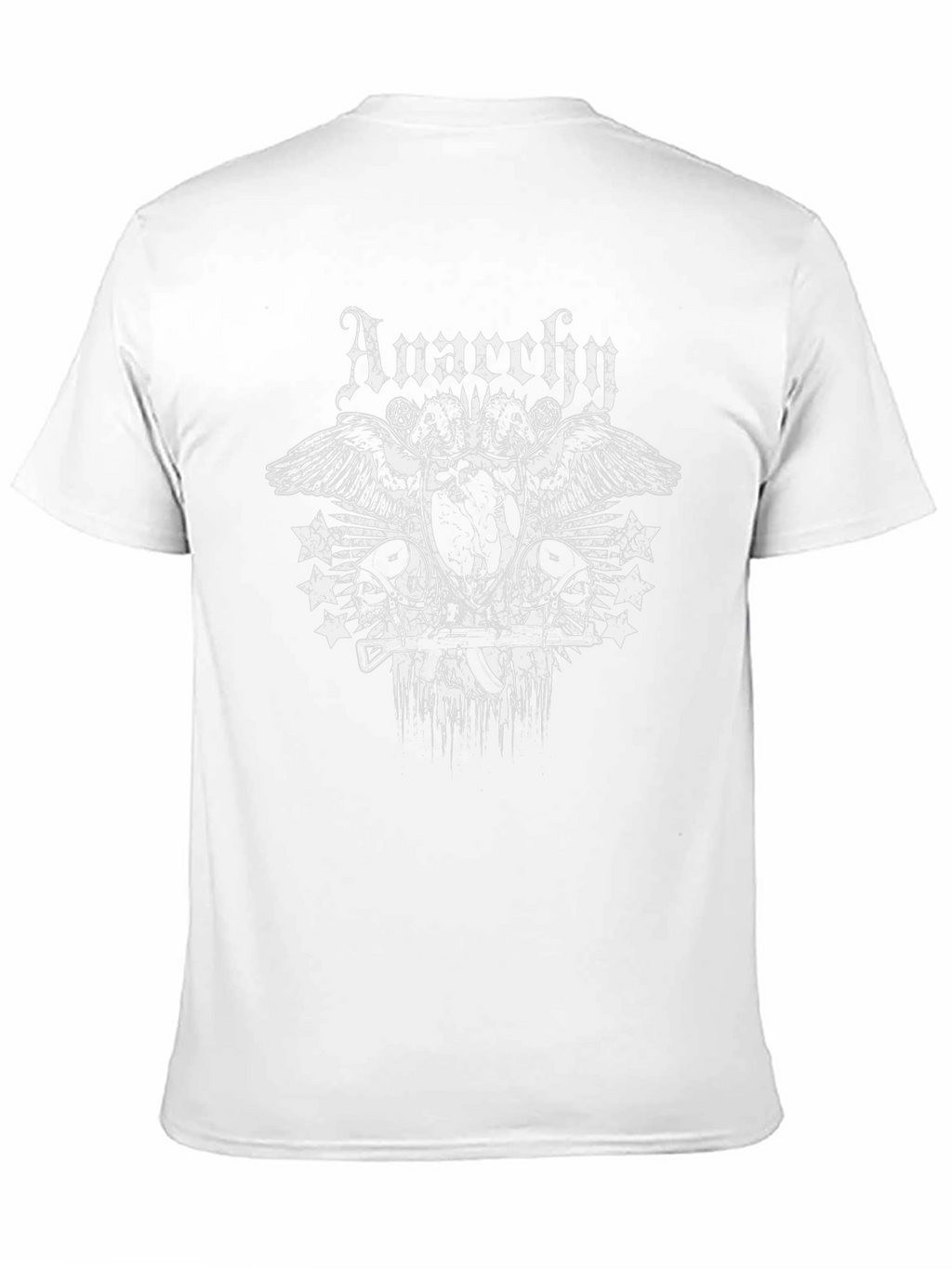 Anarchy Graphic Print Black T-Shirt