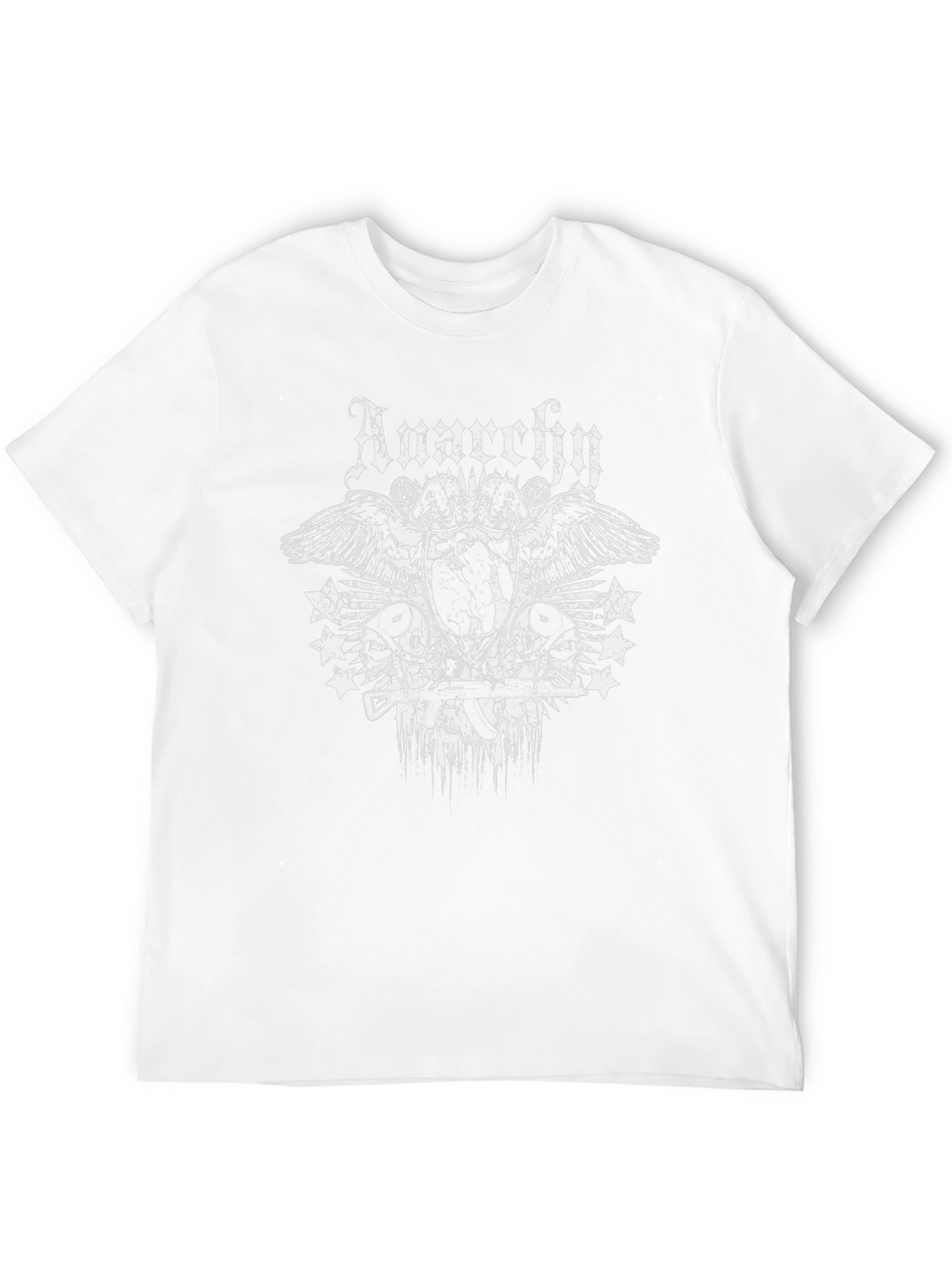 Anarchy Graphic Print Black T-Shirt