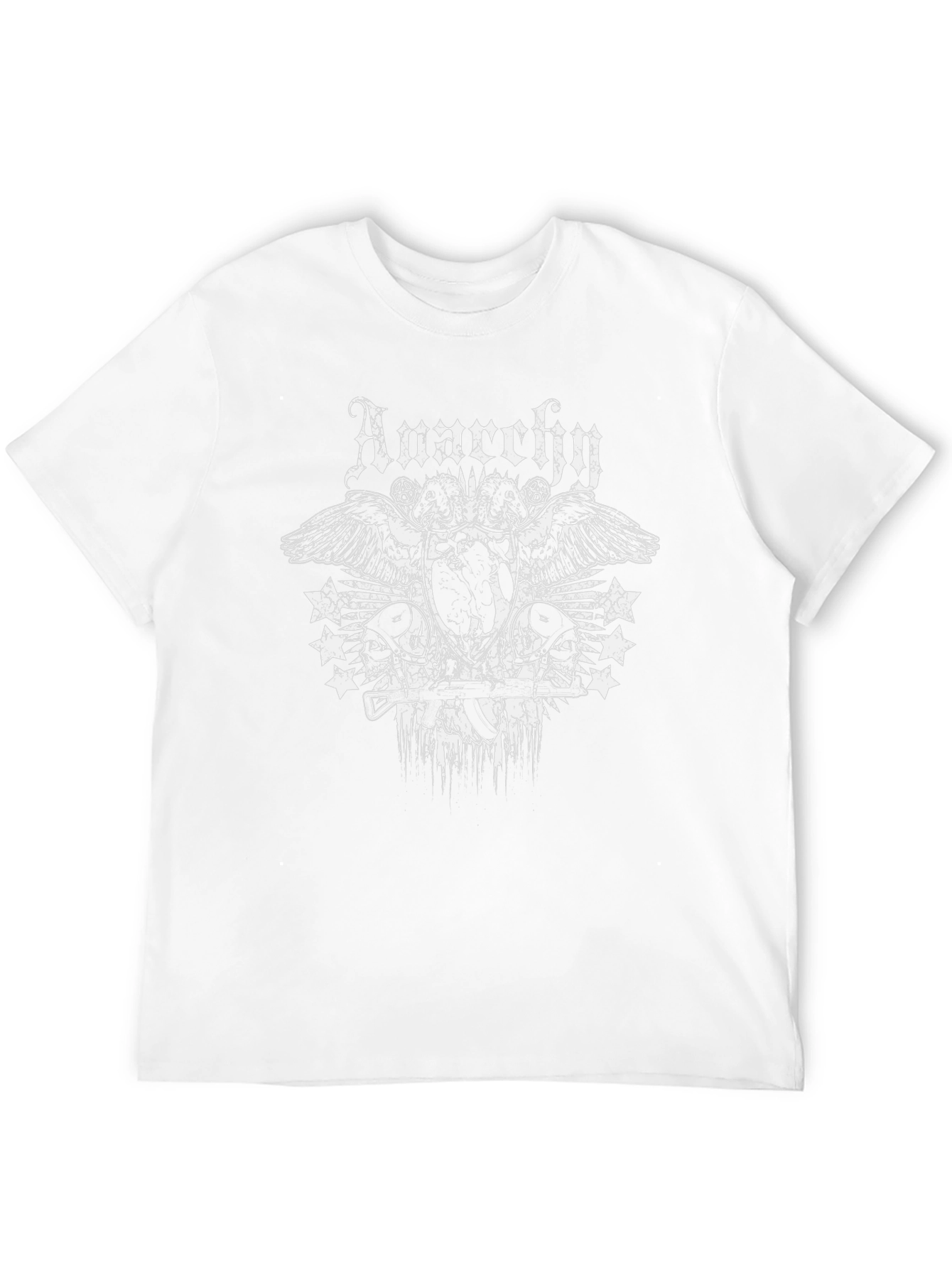 Anarchy Graphic Print Black T-Shirt