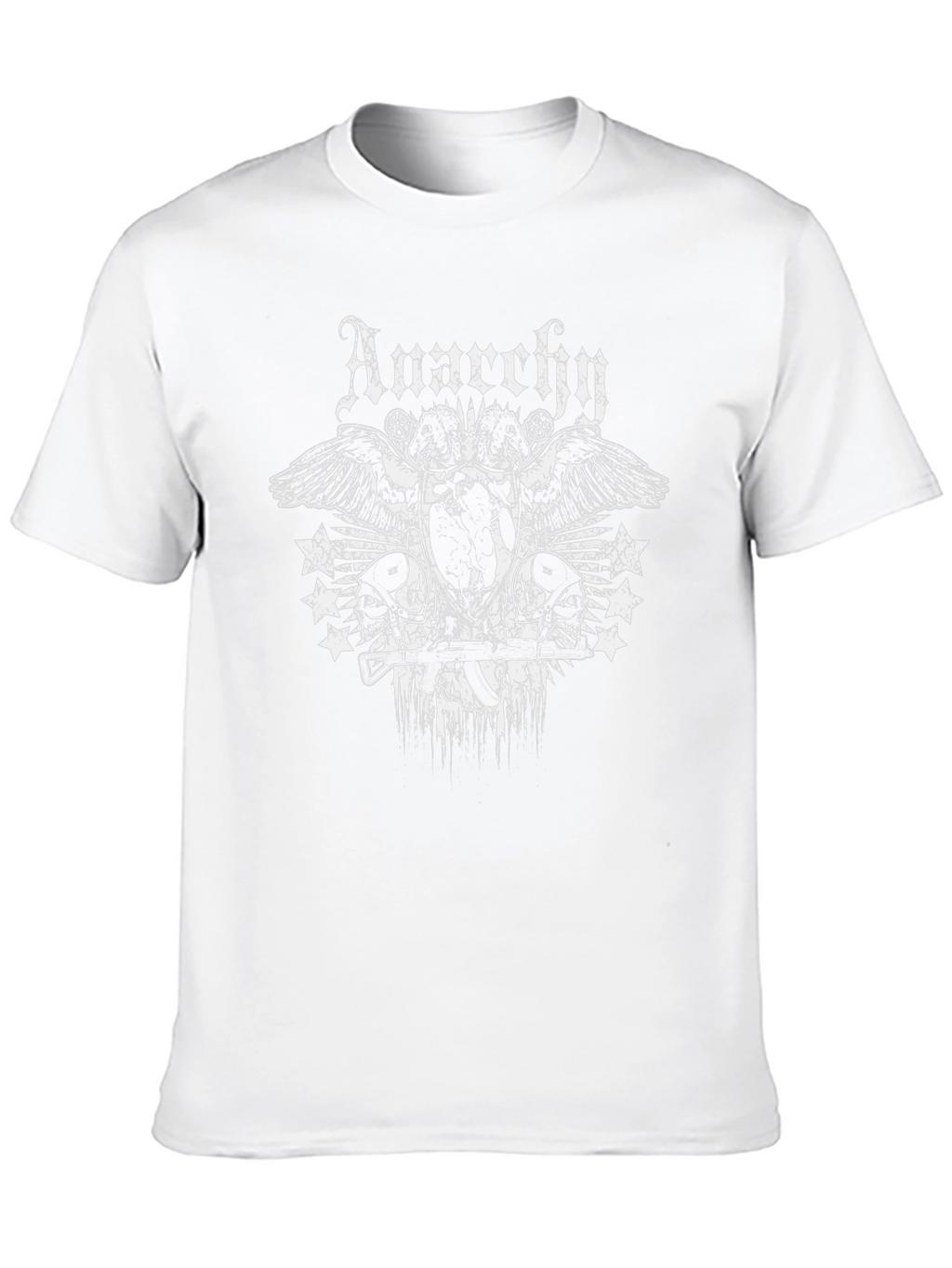 Anarchy Graphic Print Black T-Shirt