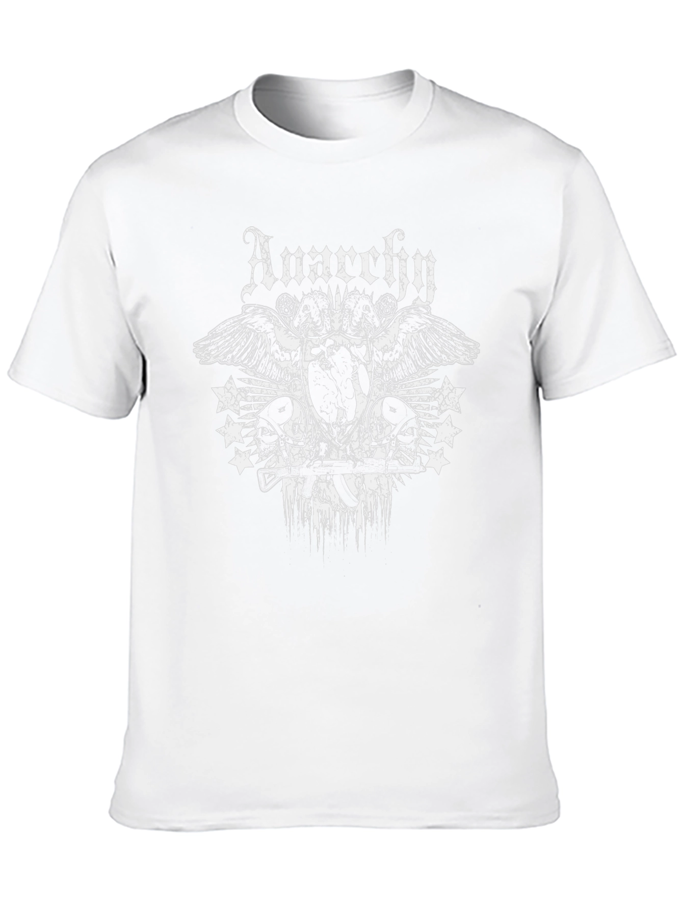 Anarchy Graphic Print Black T-Shirt
