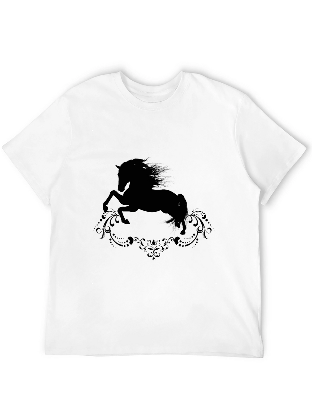 Black Horse Silhouette Graphic Tee