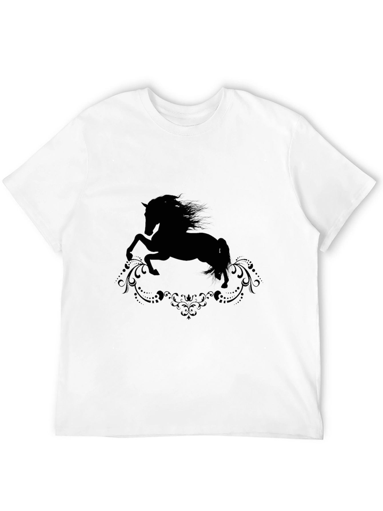 Black Horse Silhouette Graphic Tee