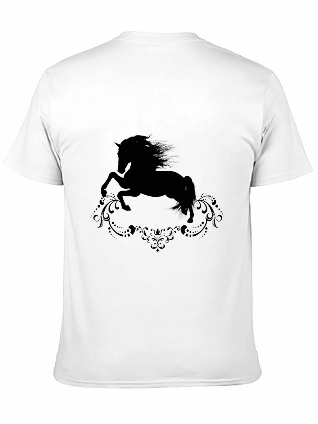 Black Horse Silhouette Graphic Tee