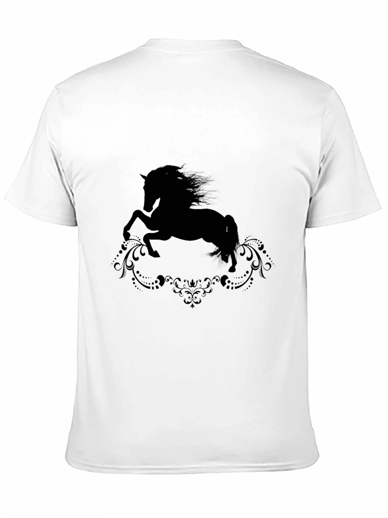 Black Horse Silhouette Graphic Tee