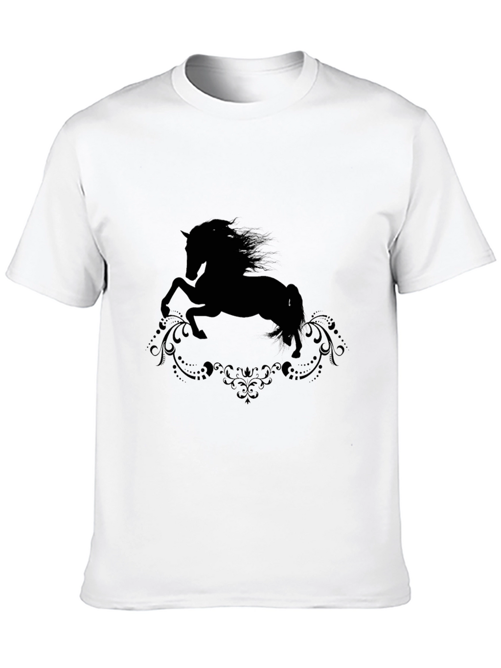 Black Horse Silhouette Graphic Tee