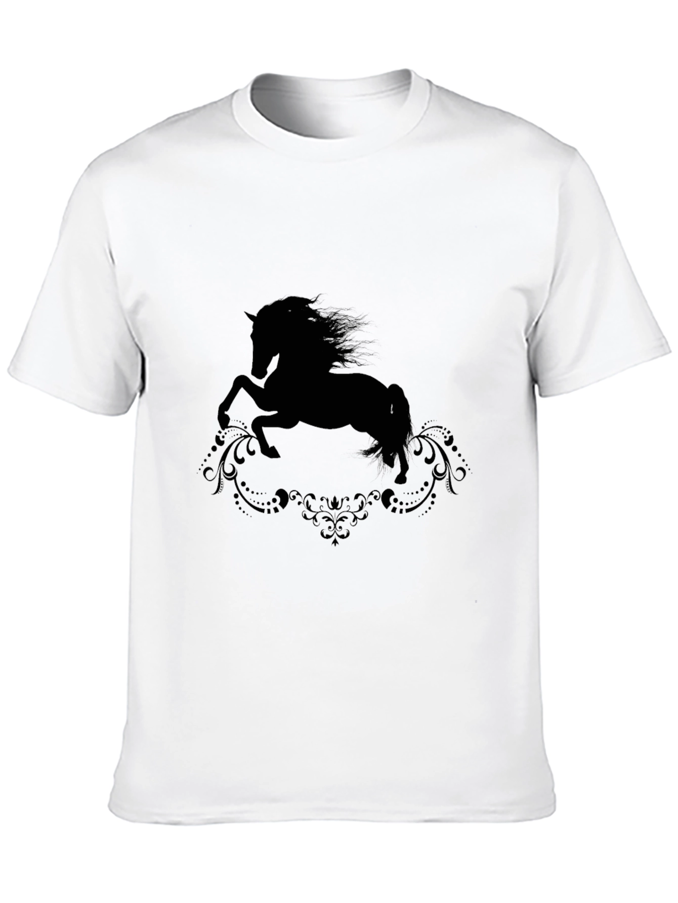 Black Horse Silhouette Graphic Tee