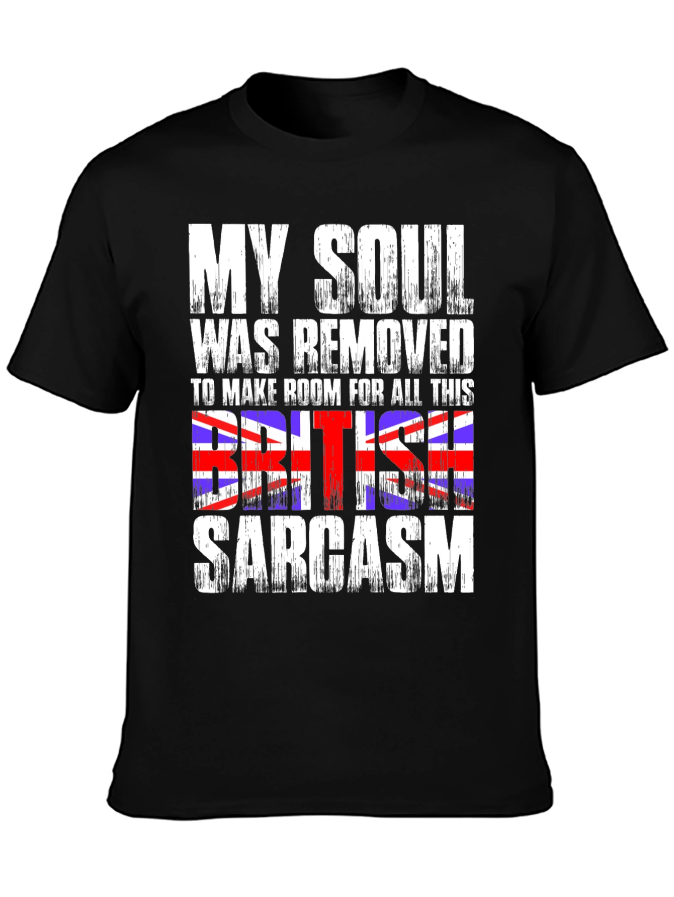 British Sarcasm Graphic Tee - Black