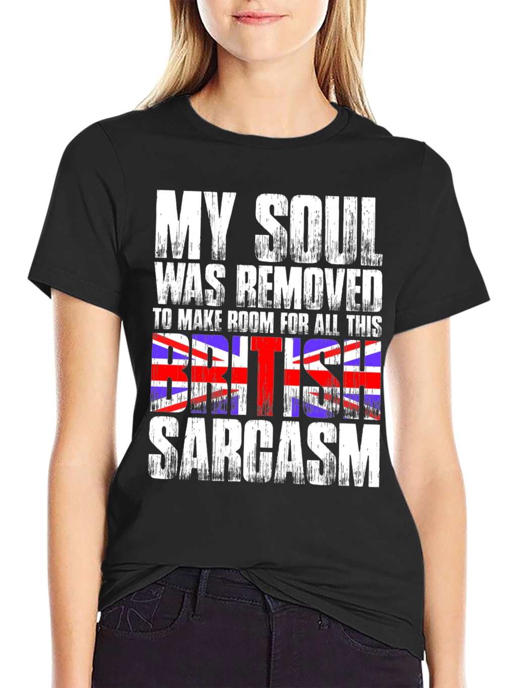 British Sarcasm Graphic Tee - Black
