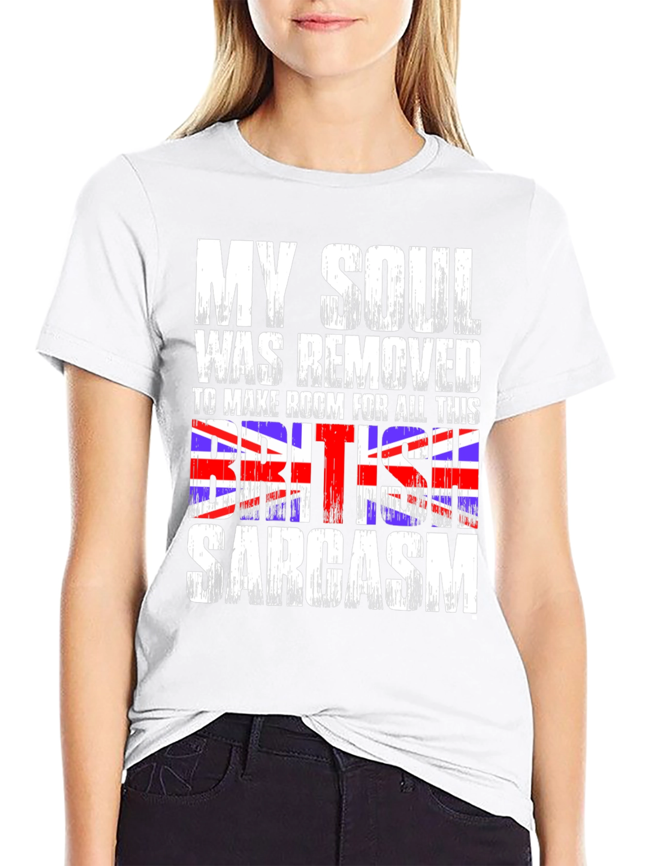 British Sarcasm Graphic Tee - Black