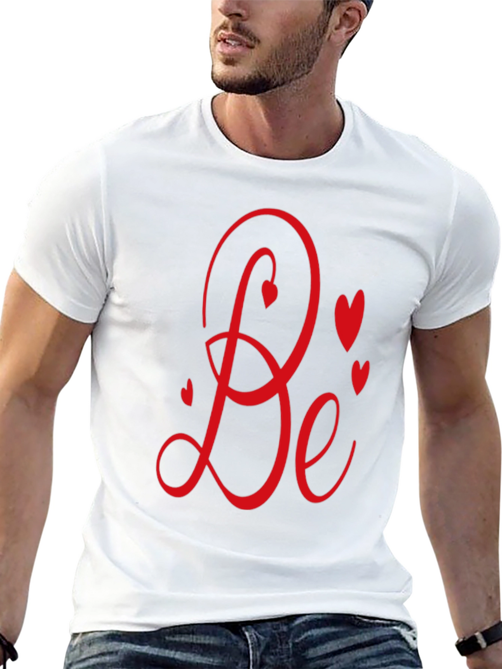 Romantic Be Mine Graphic Black Tee