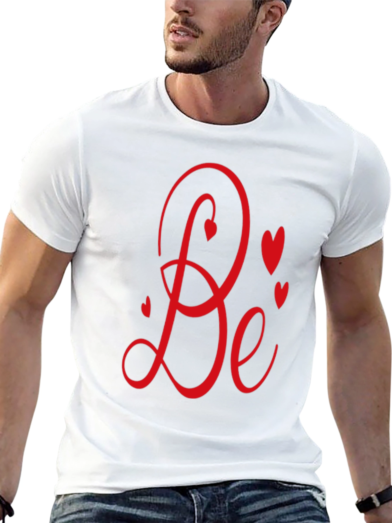 Romantic Be Mine Graphic Black Tee