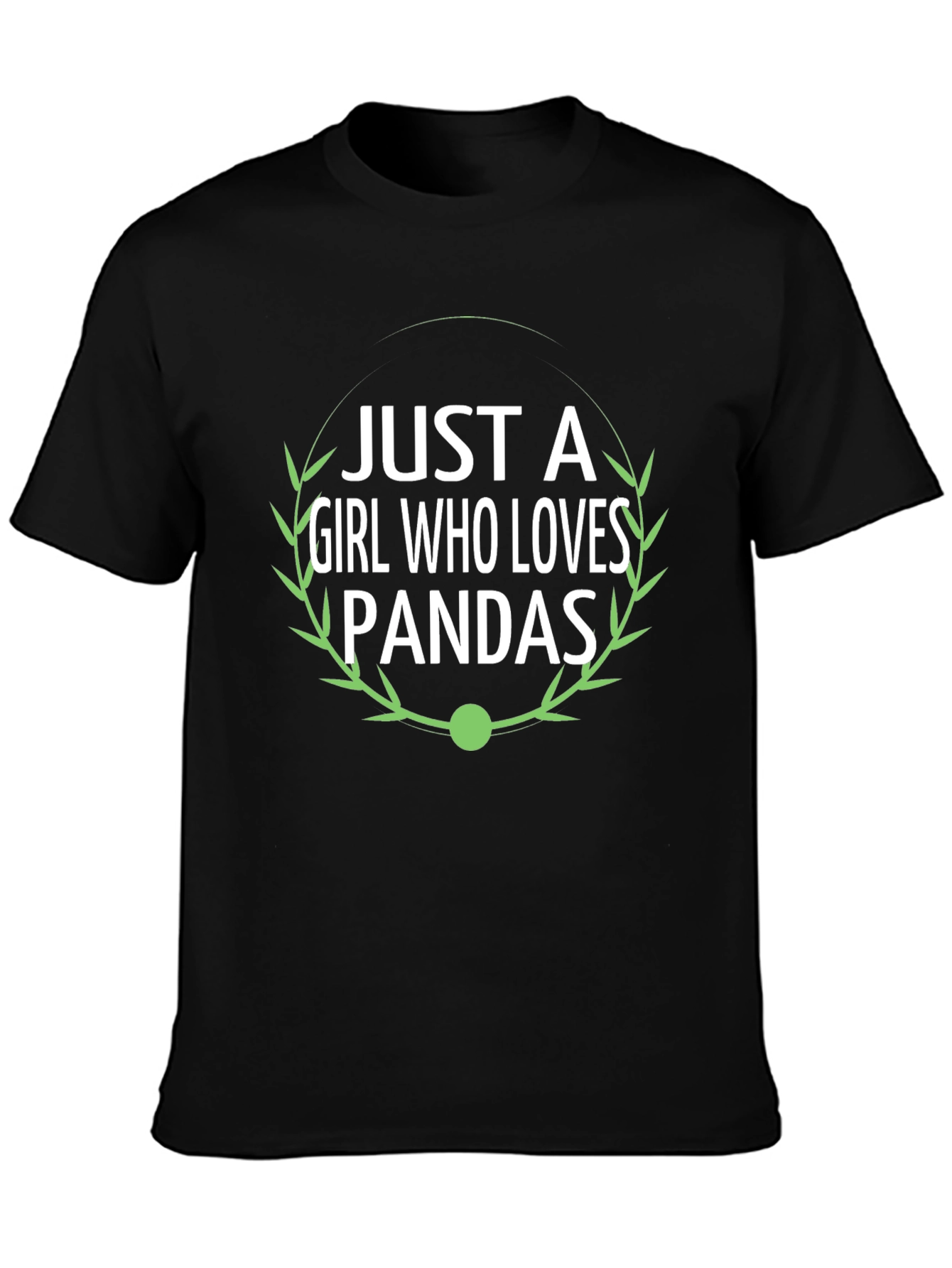 Panda Lover Graphic Tee - Just a Girl Who Loves Pandas