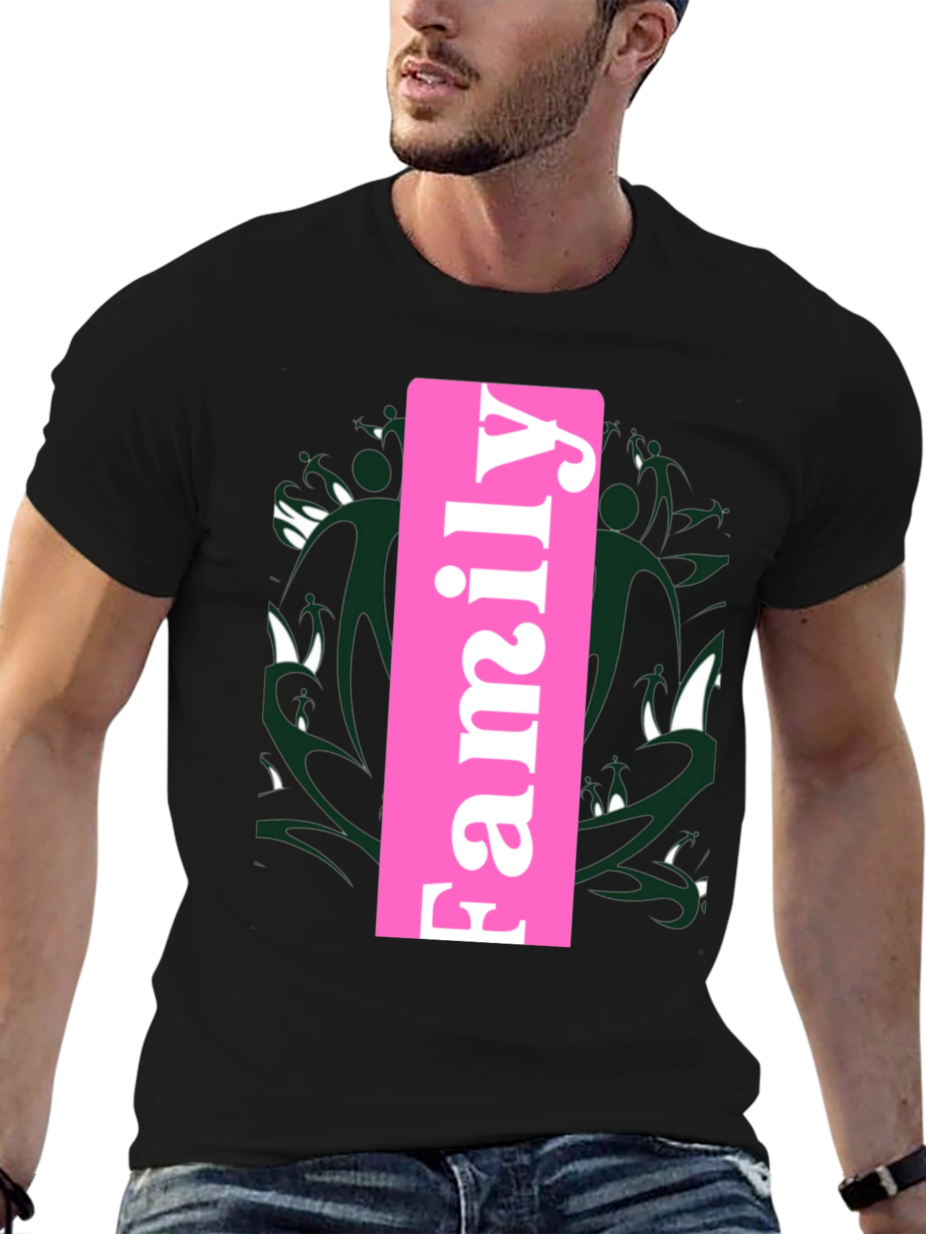 Family Tee - Stylish Black T-Shirt