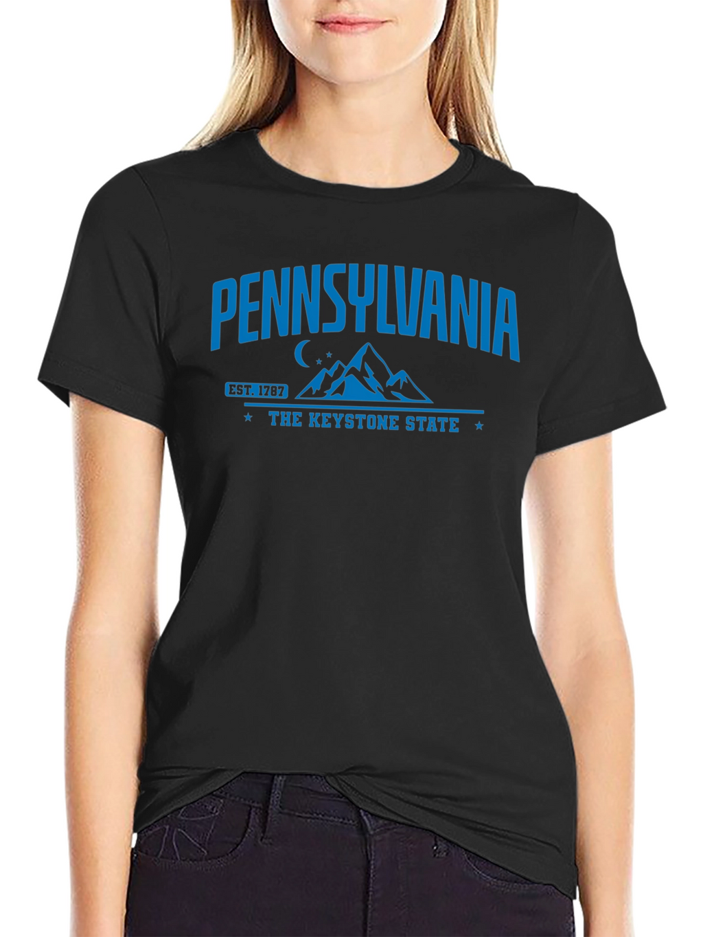 Pennsylvania Keystone State Black T-Shirt