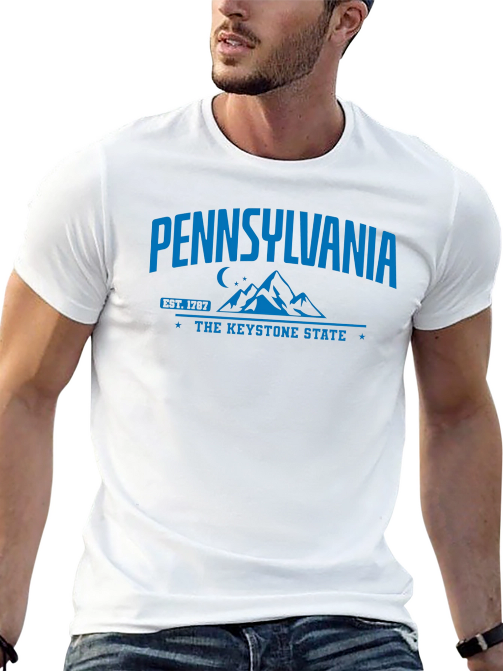 Pennsylvania Keystone State Black T-Shirt