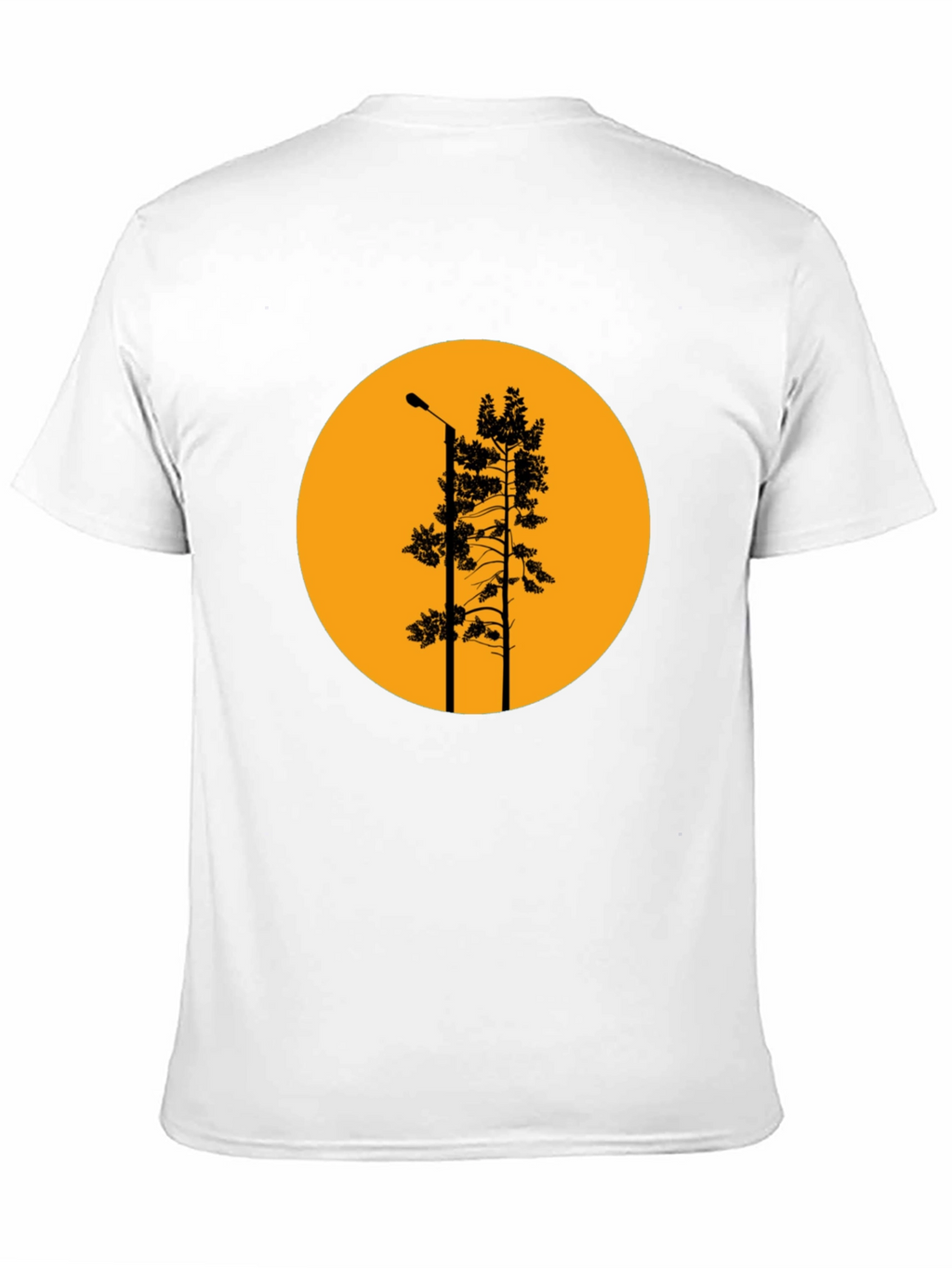 Retro Sunset Tree Silhouette Graphic T-Shirt