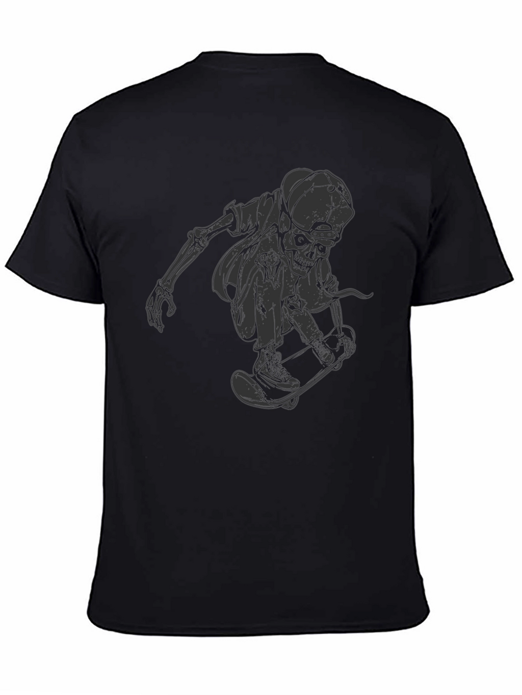 Skateboarding Skeleton T-Shirt - Unique Graphic Tee