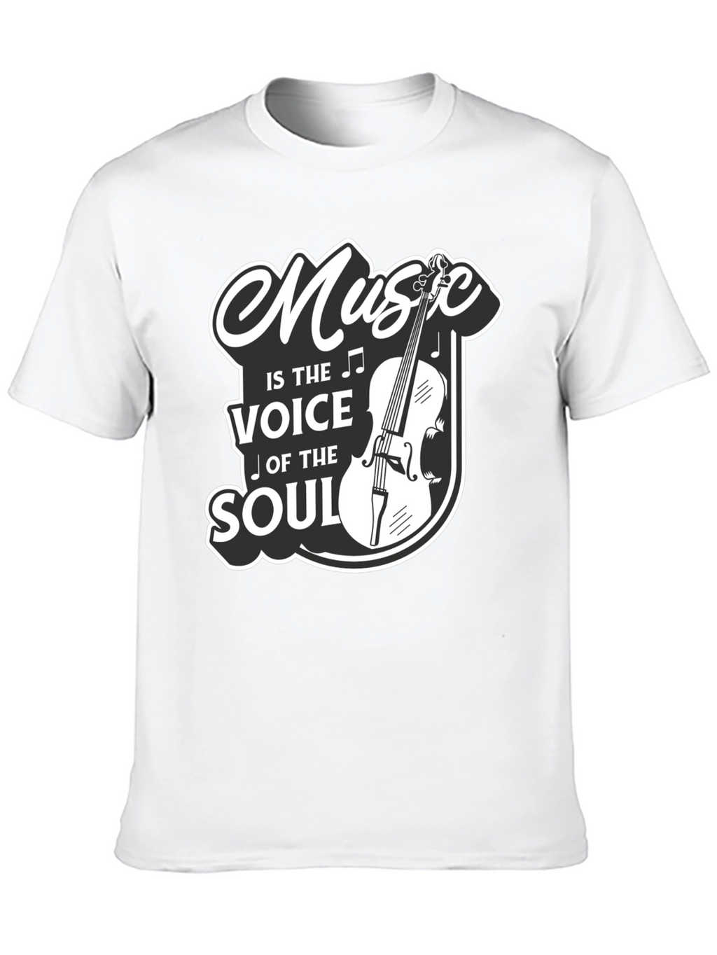 Music Is The Voice Of The Soul Graphic T-Shirt