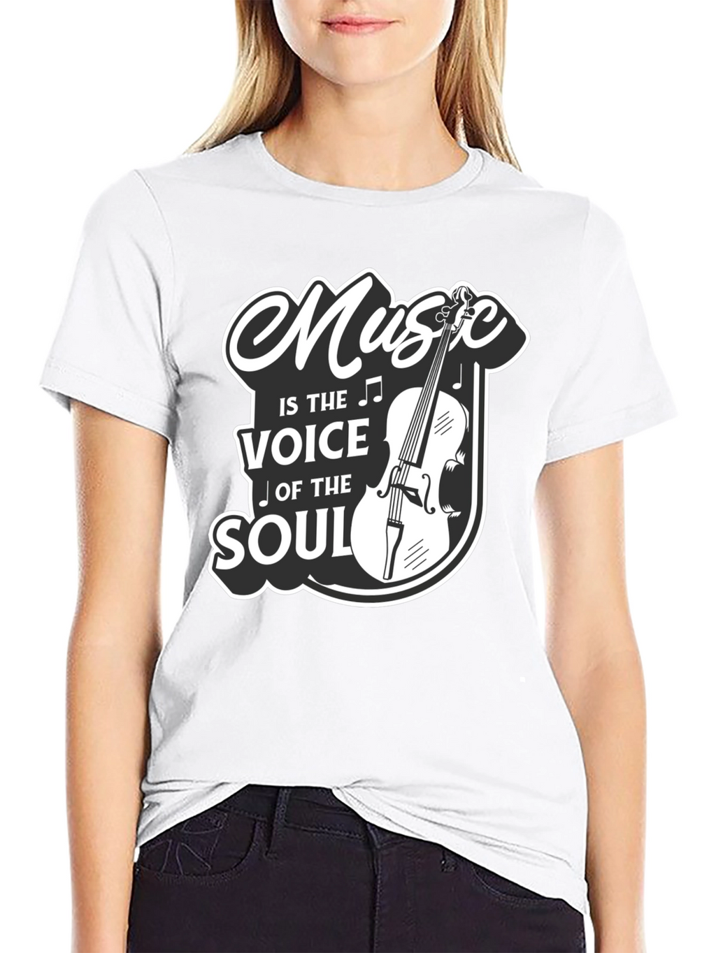 Music Is The Voice Of The Soul Graphic T-Shirt