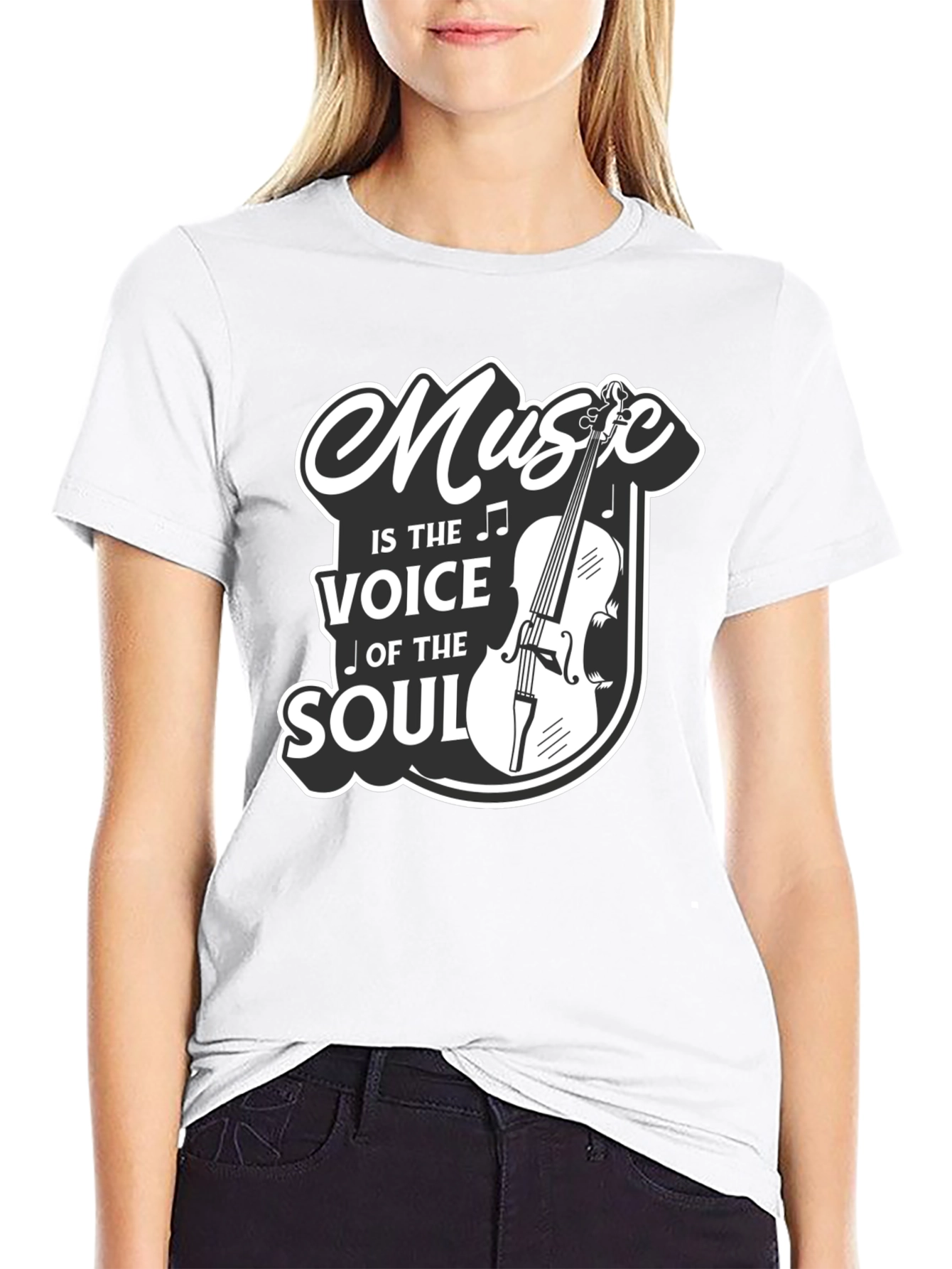 Music Is The Voice Of The Soul Graphic T-Shirt