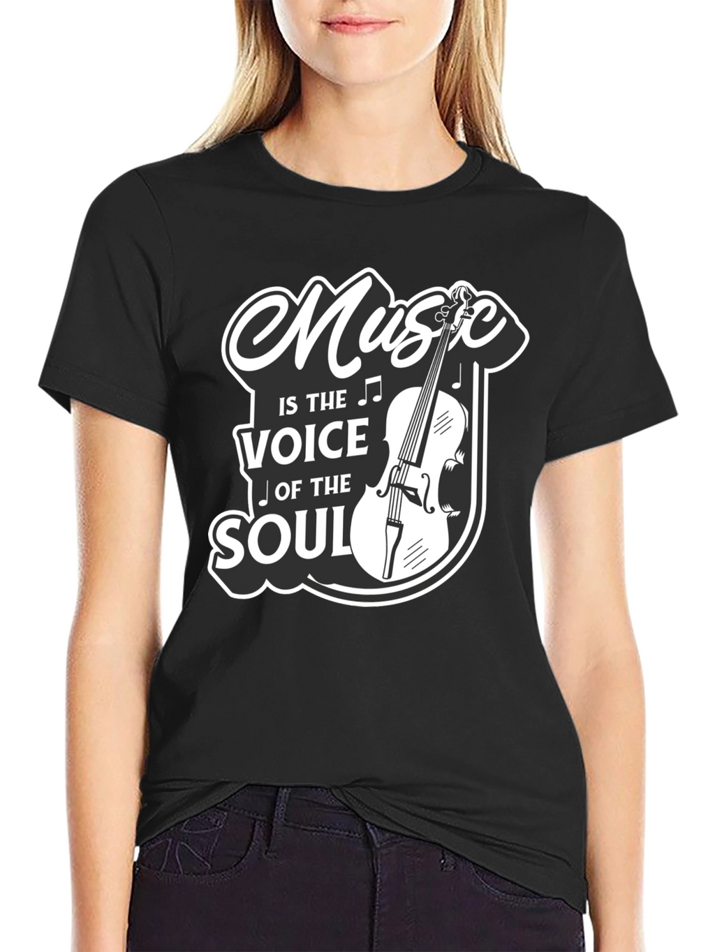 Music Is The Voice Of The Soul Graphic T-Shirt