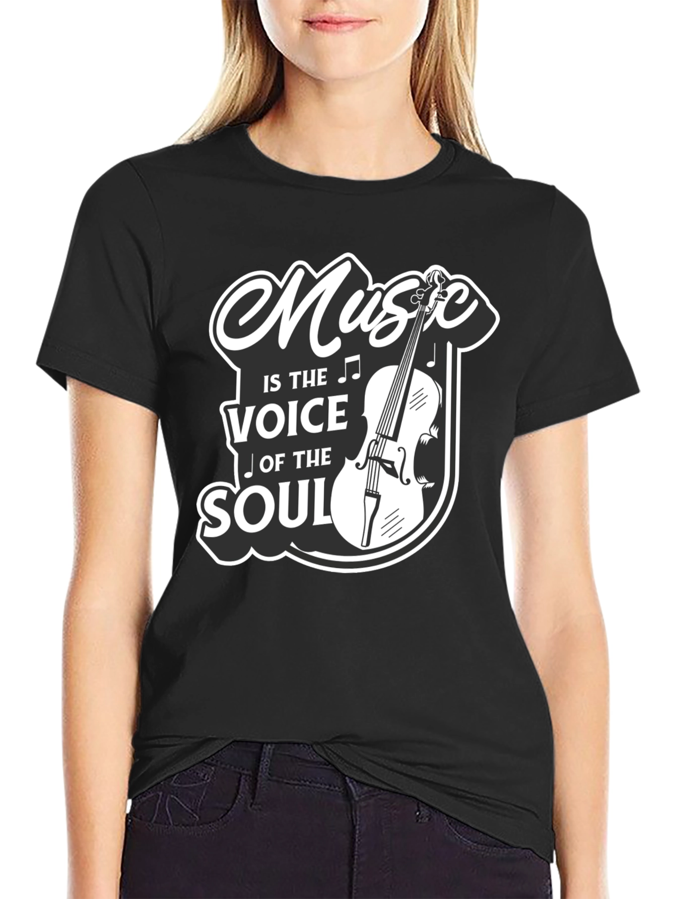 Music Is The Voice Of The Soul Graphic T-Shirt
