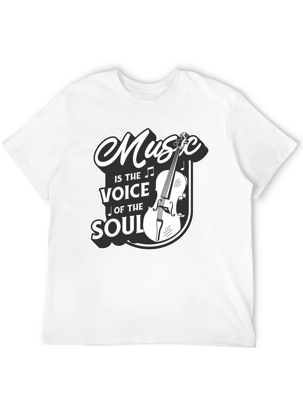 Music Is The Voice Of The Soul Graphic T-Shirt