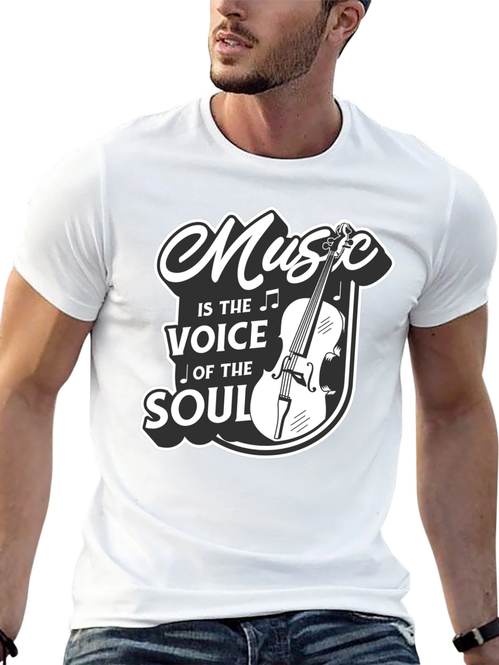 Music Is The Voice Of The Soul Graphic T-Shirt