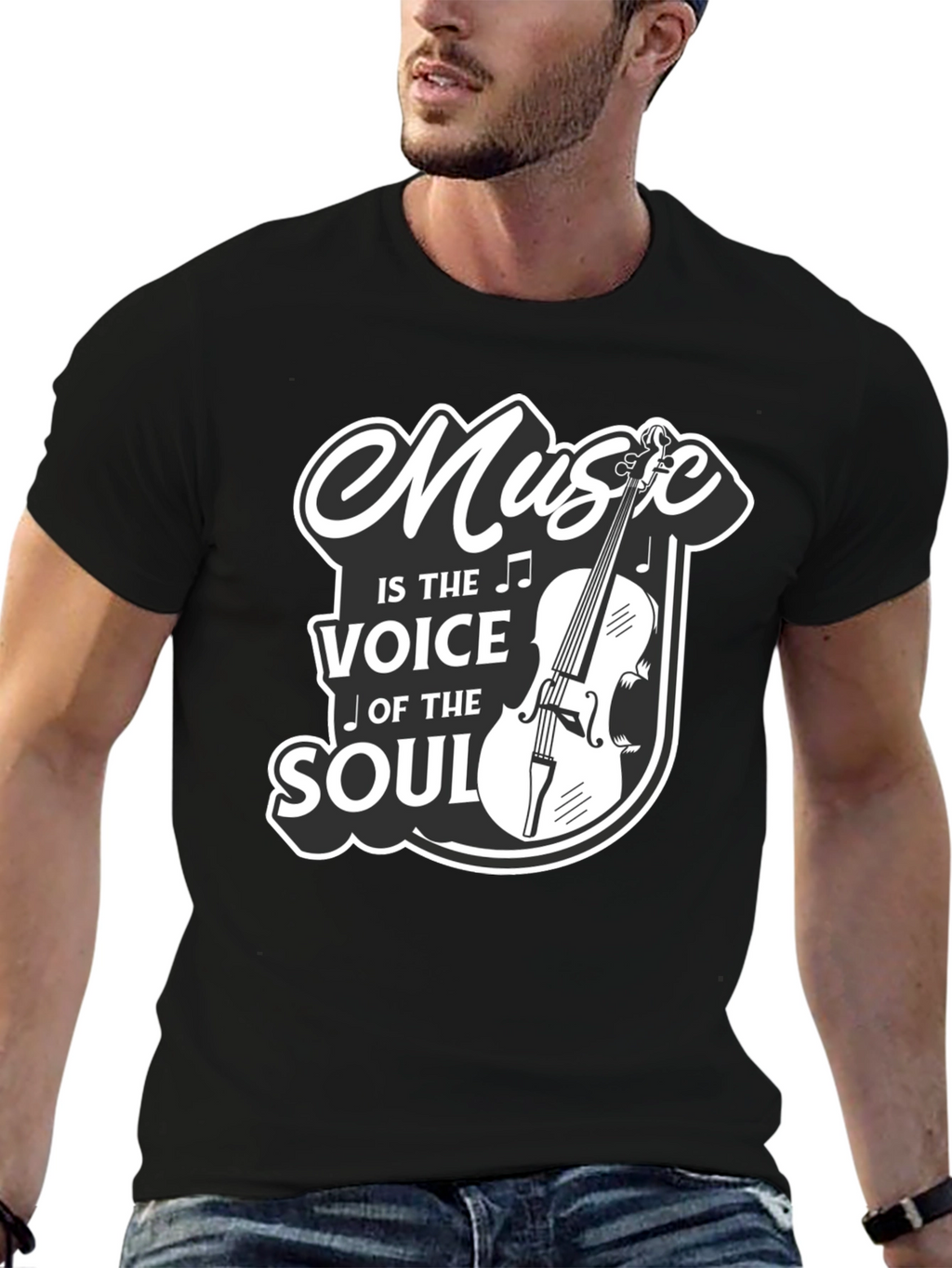 Music Is The Voice Of The Soul Graphic T-Shirt