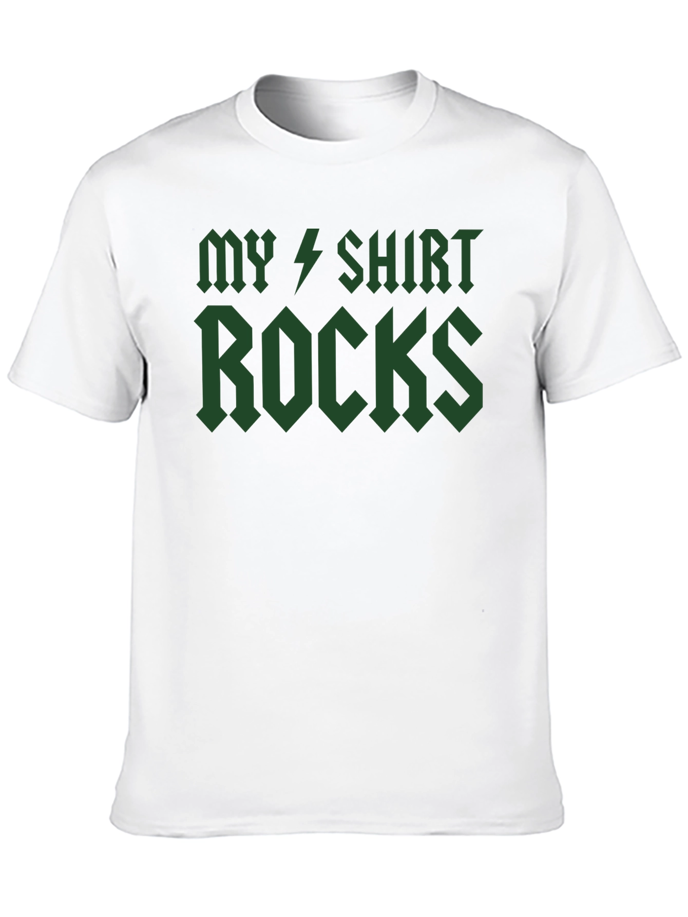 My Shirt Rocks T-Shirt - Green Graphic Tee