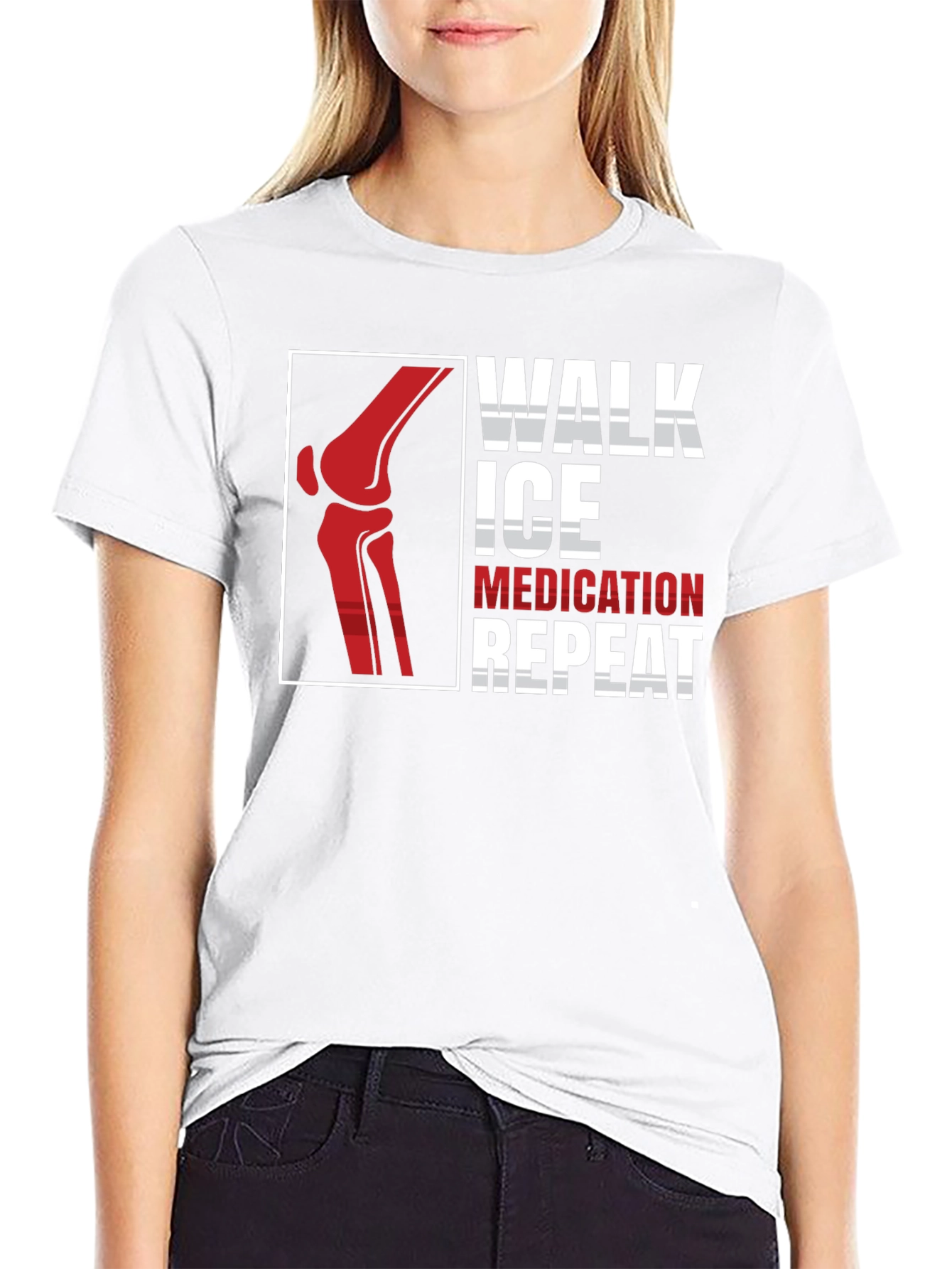 Walk Ice Medication Repeat T-Shirt