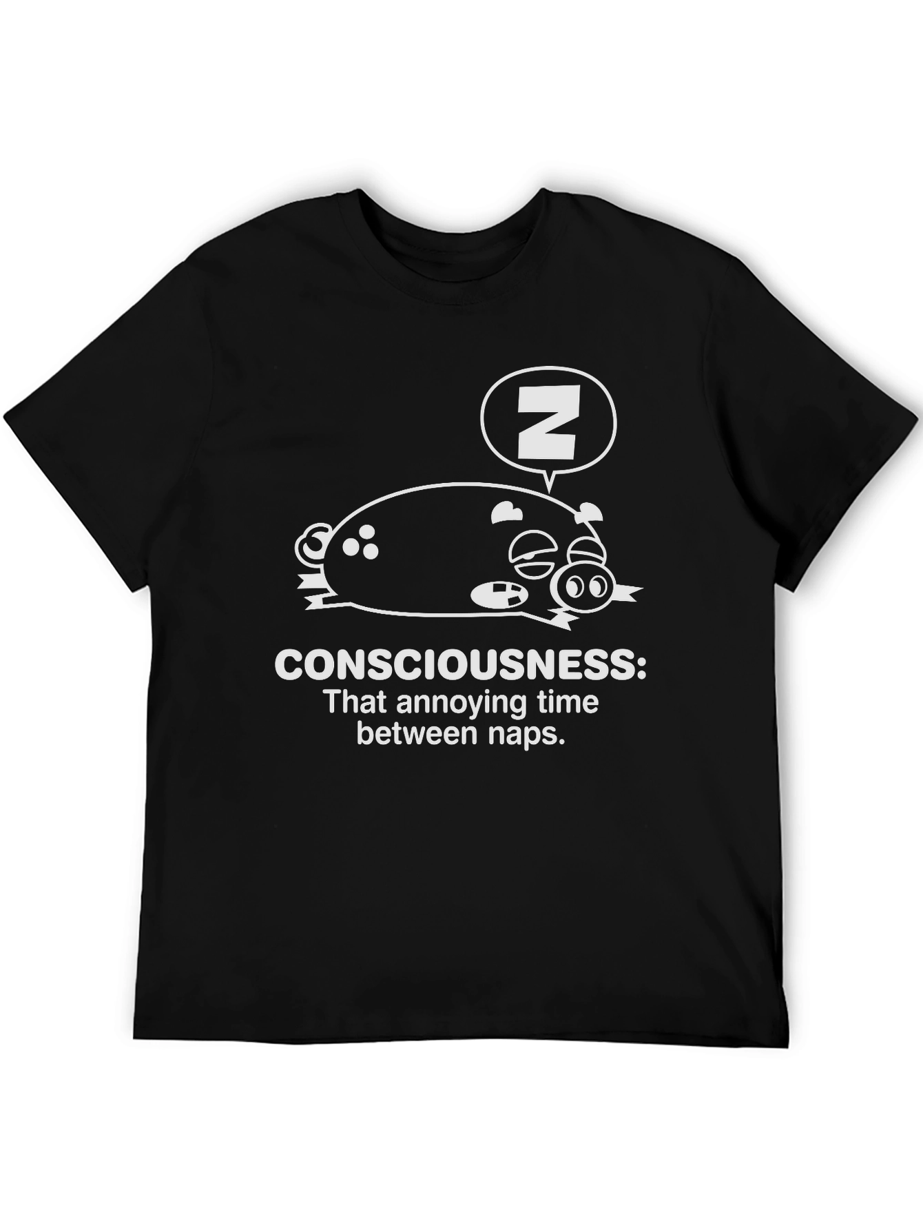 Funny Consciousness Nap Pig T-Shirt