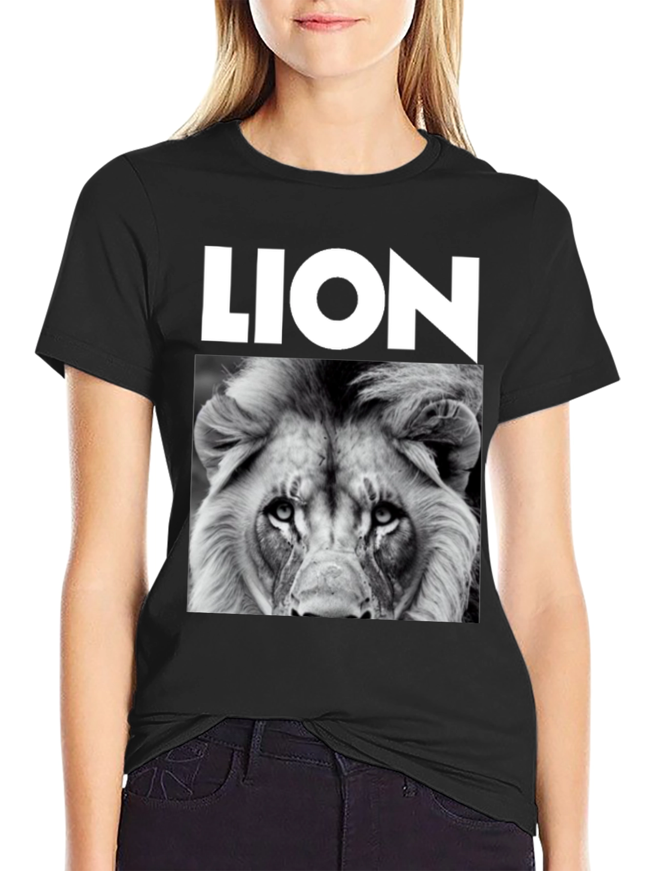 Lion Graphic Print T-Shirt