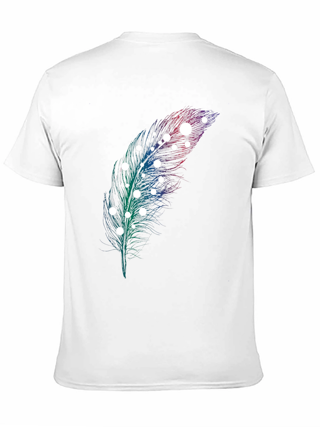 Feather Graphic Print T-Shirt