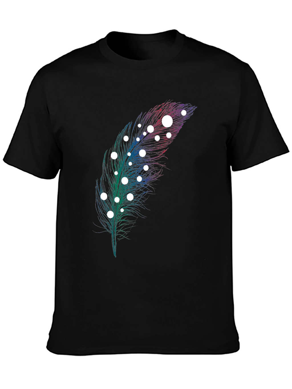 Feather Graphic Print T-Shirt