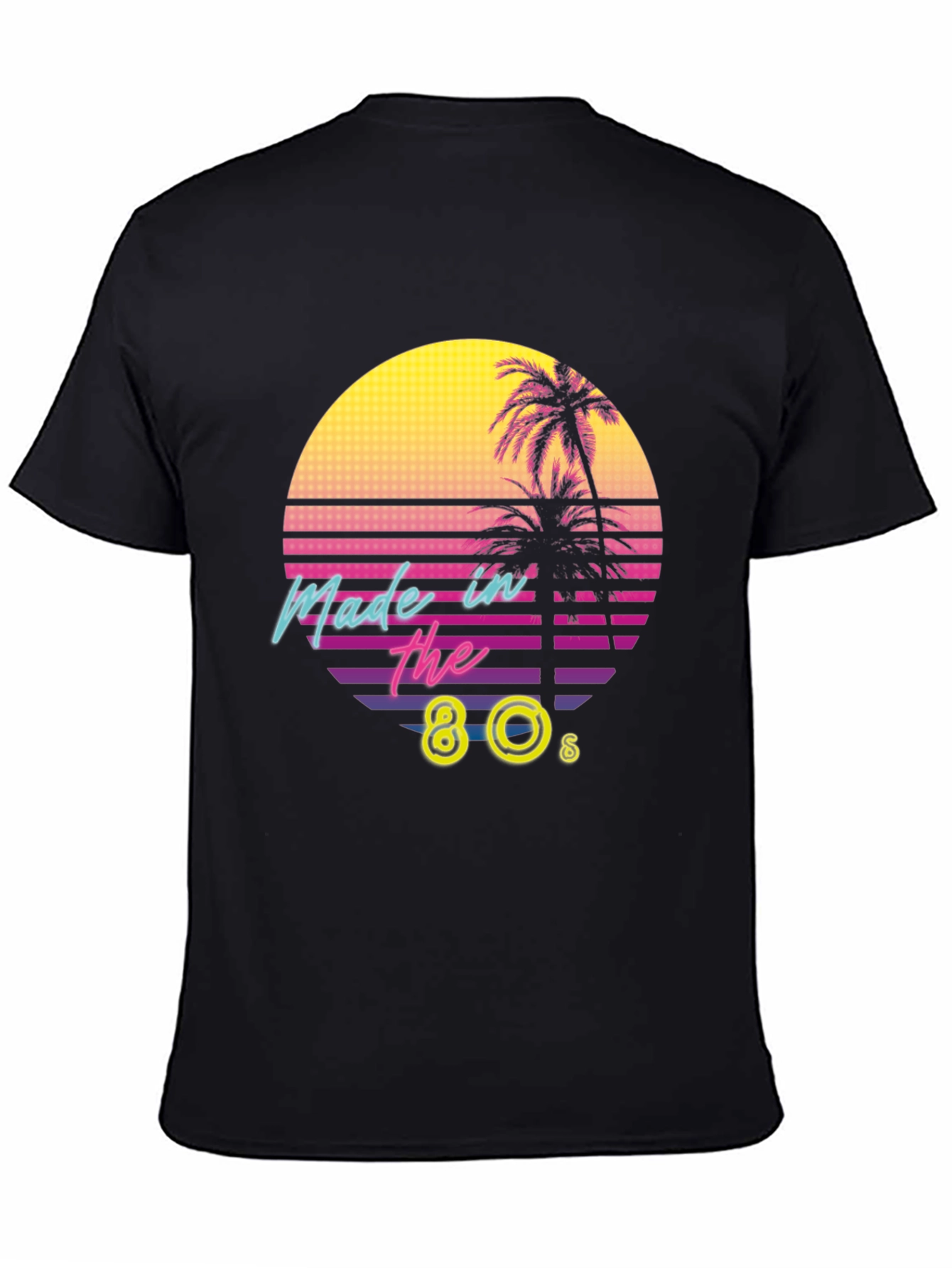 Retro 80s Made In The 80s Palm Tree Graphic T-Shirt